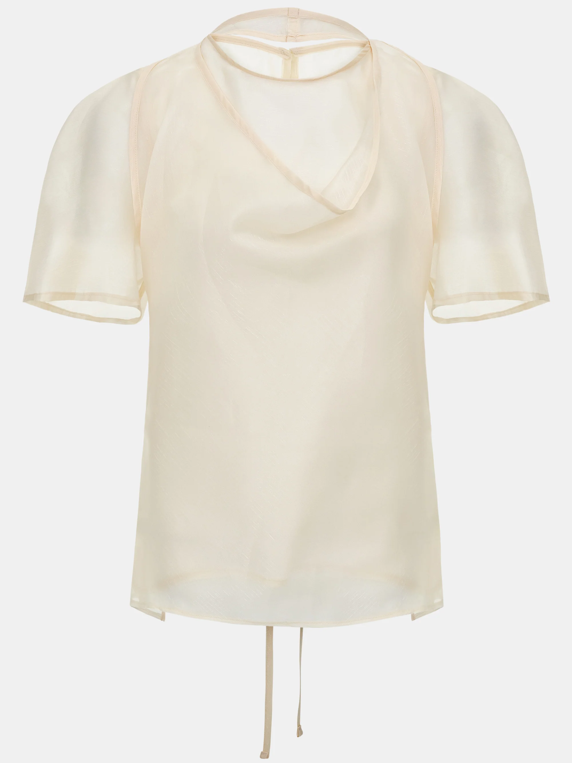 Sevi Veiled Blouse, Ivory - Image 5