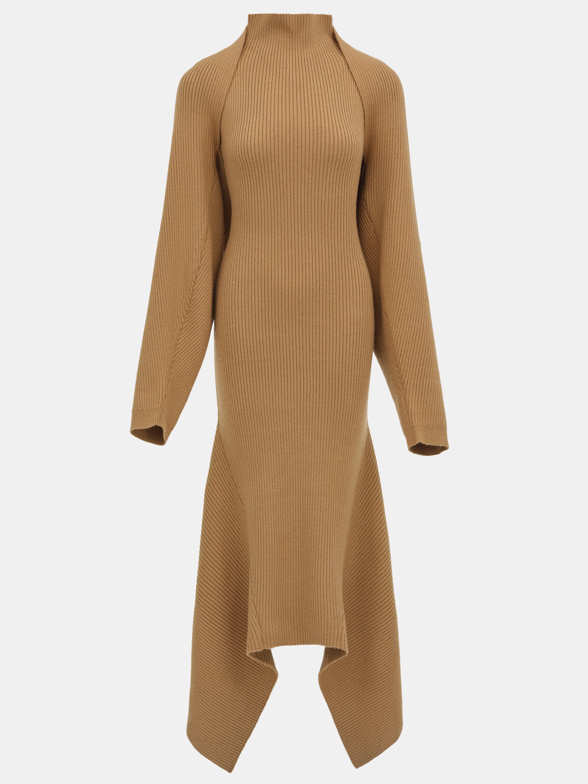 Shrug Knit Dress, Brown - Image 5