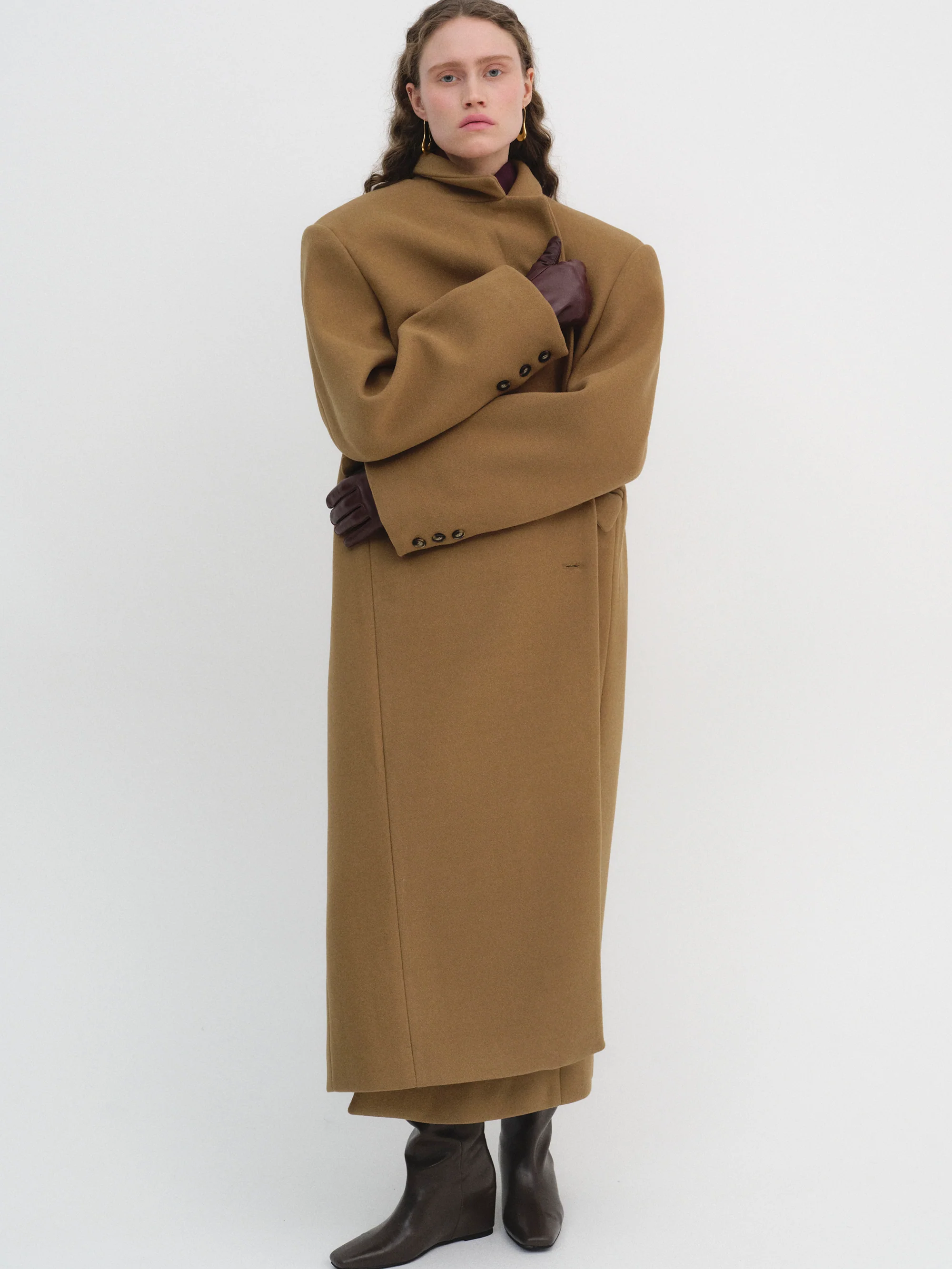 Single-breasted Maxi Coat, Nutshell - Image 4