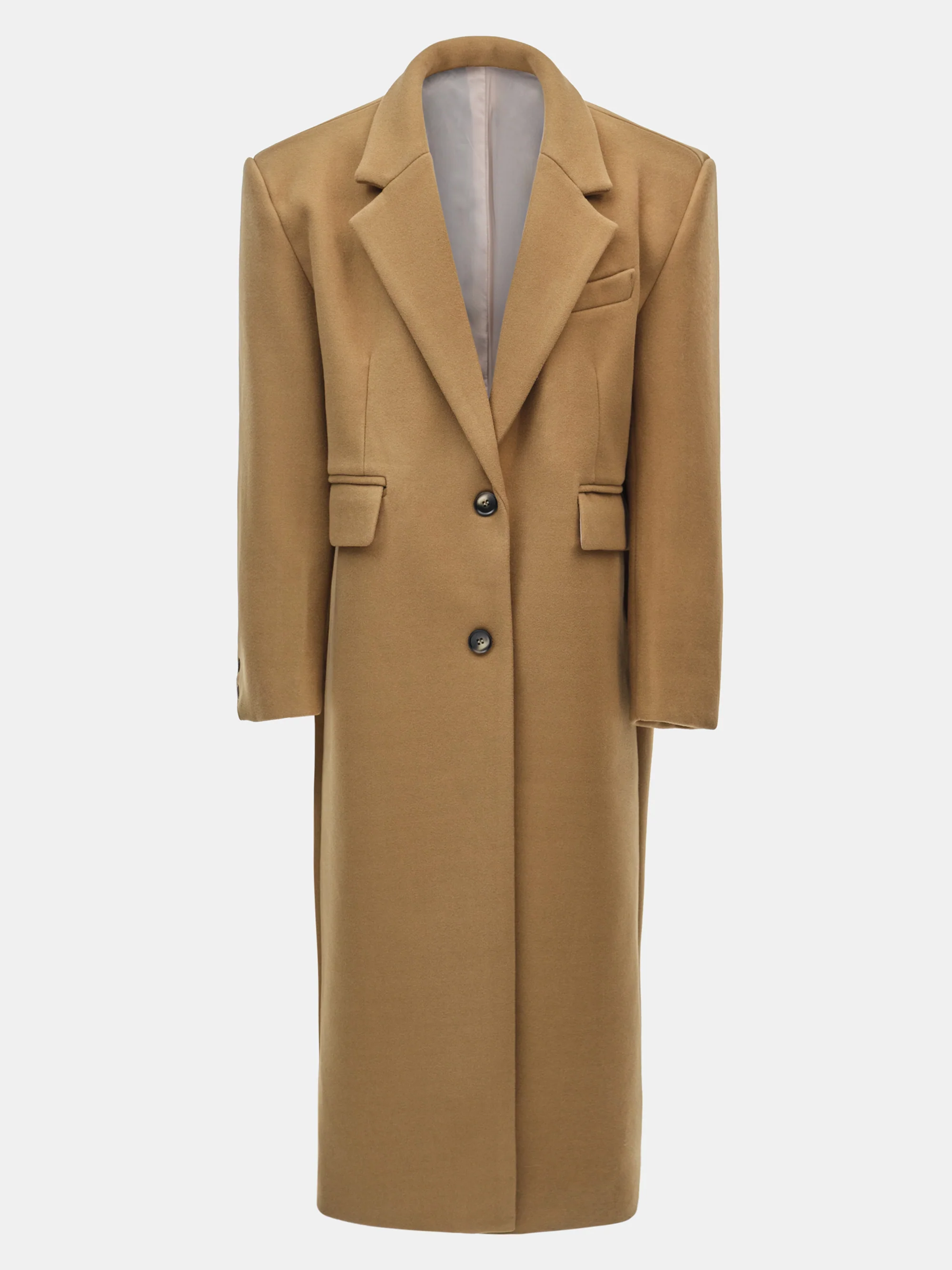 Single-breasted Maxi Coat, Nutshell - Image 6