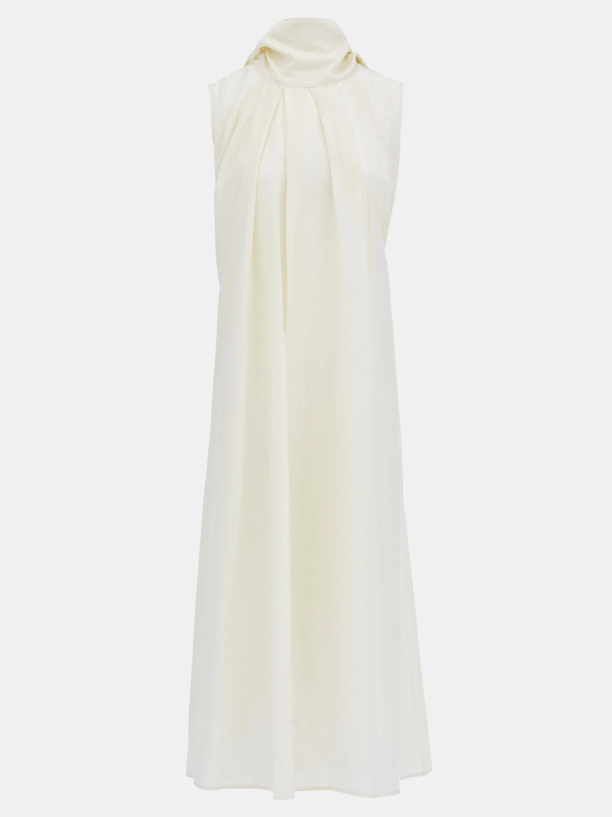 Sleeveless Scarf Dress, Birch - Image 9