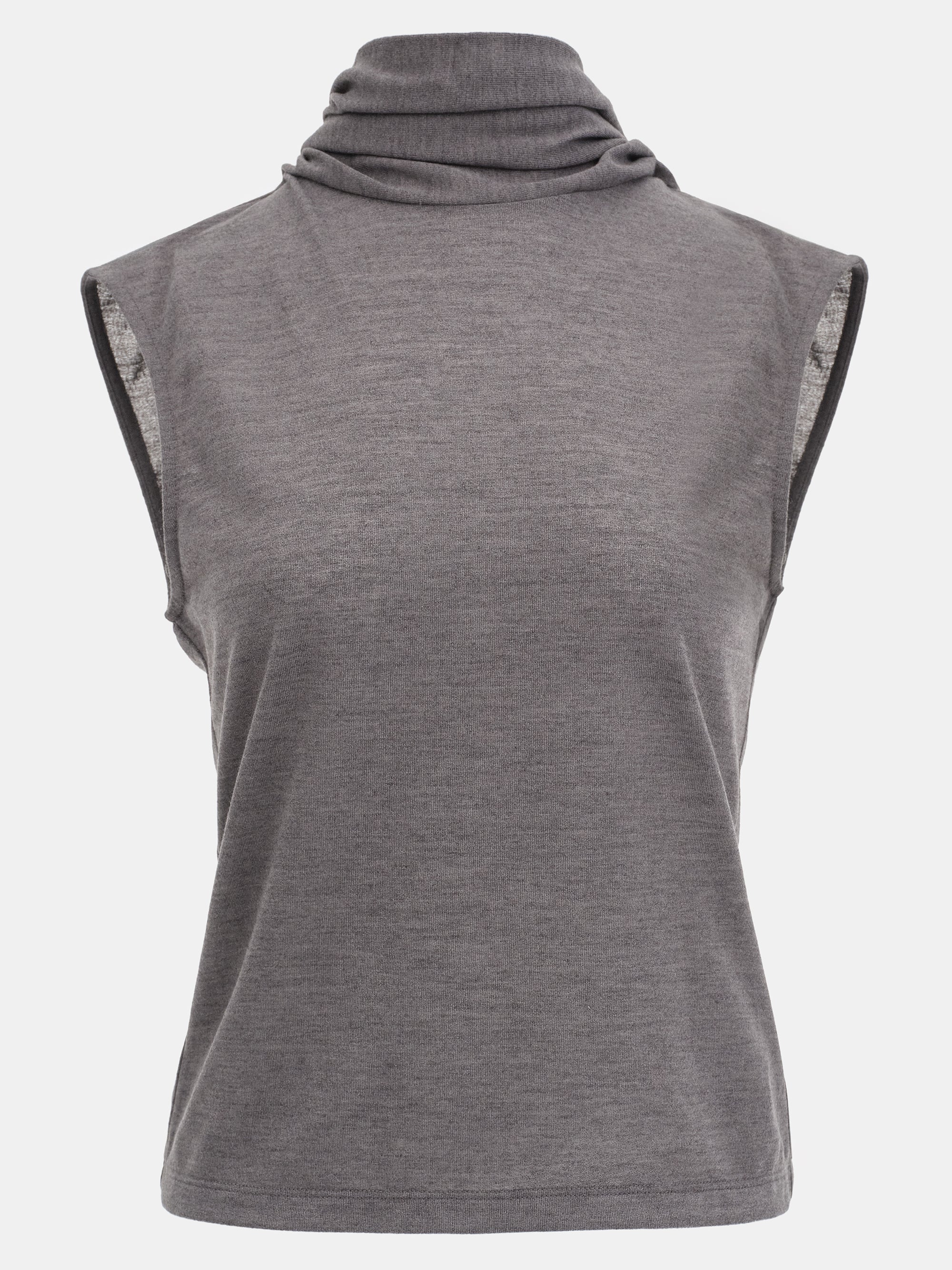 Sleeveless Scarf Top, Grey - Image 4