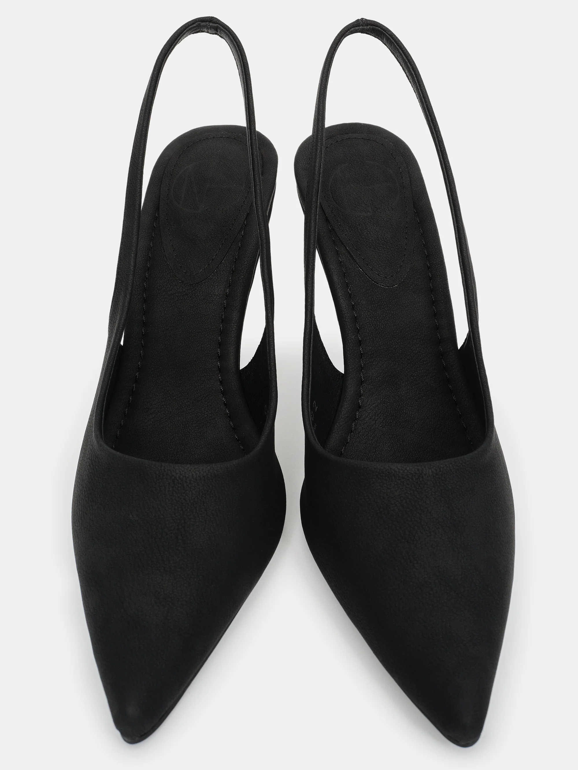 Slingback Wedge Heels, Black - Image 2