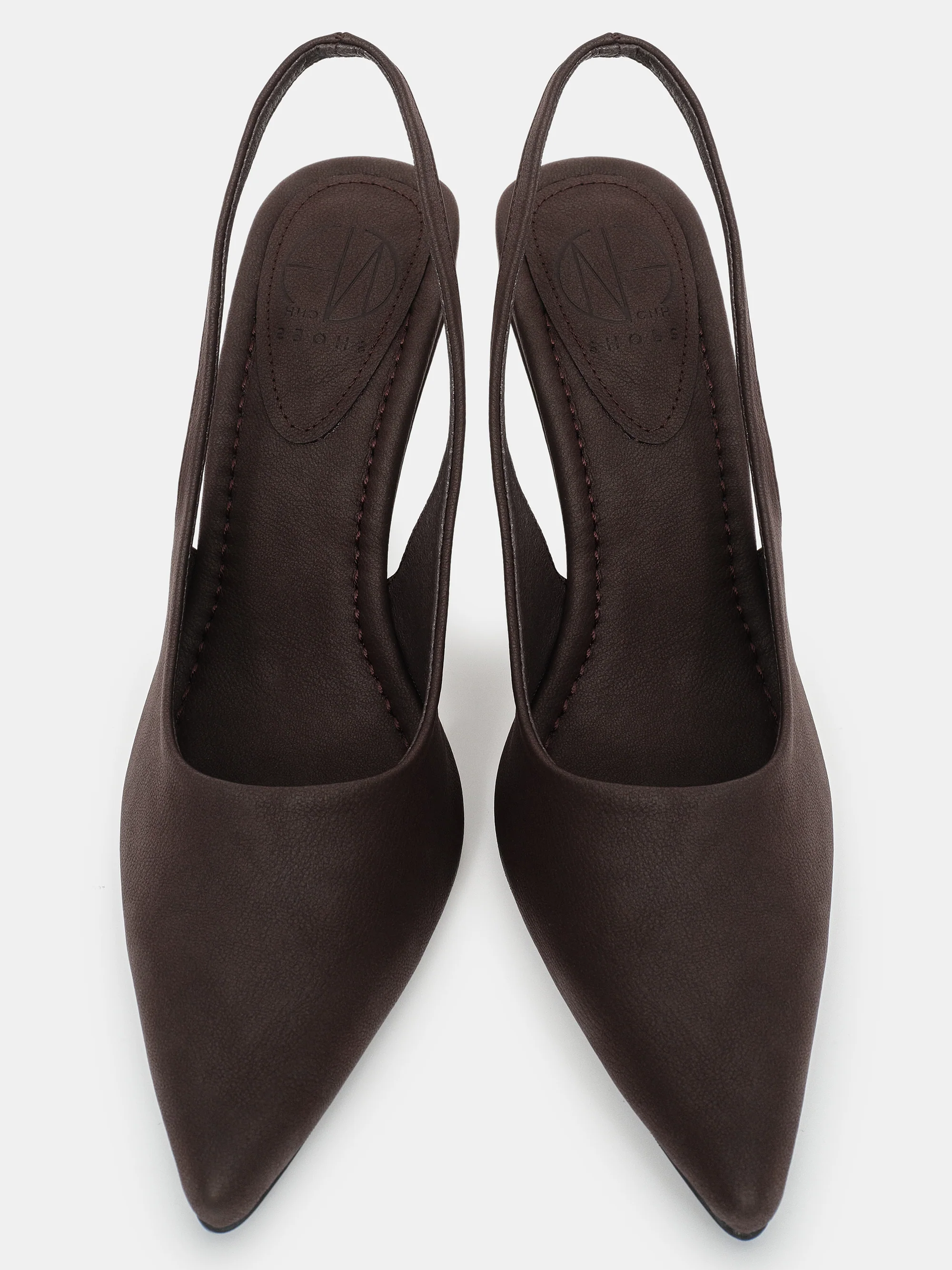 Slingback Wedge Heels, Chocolate - Image 2