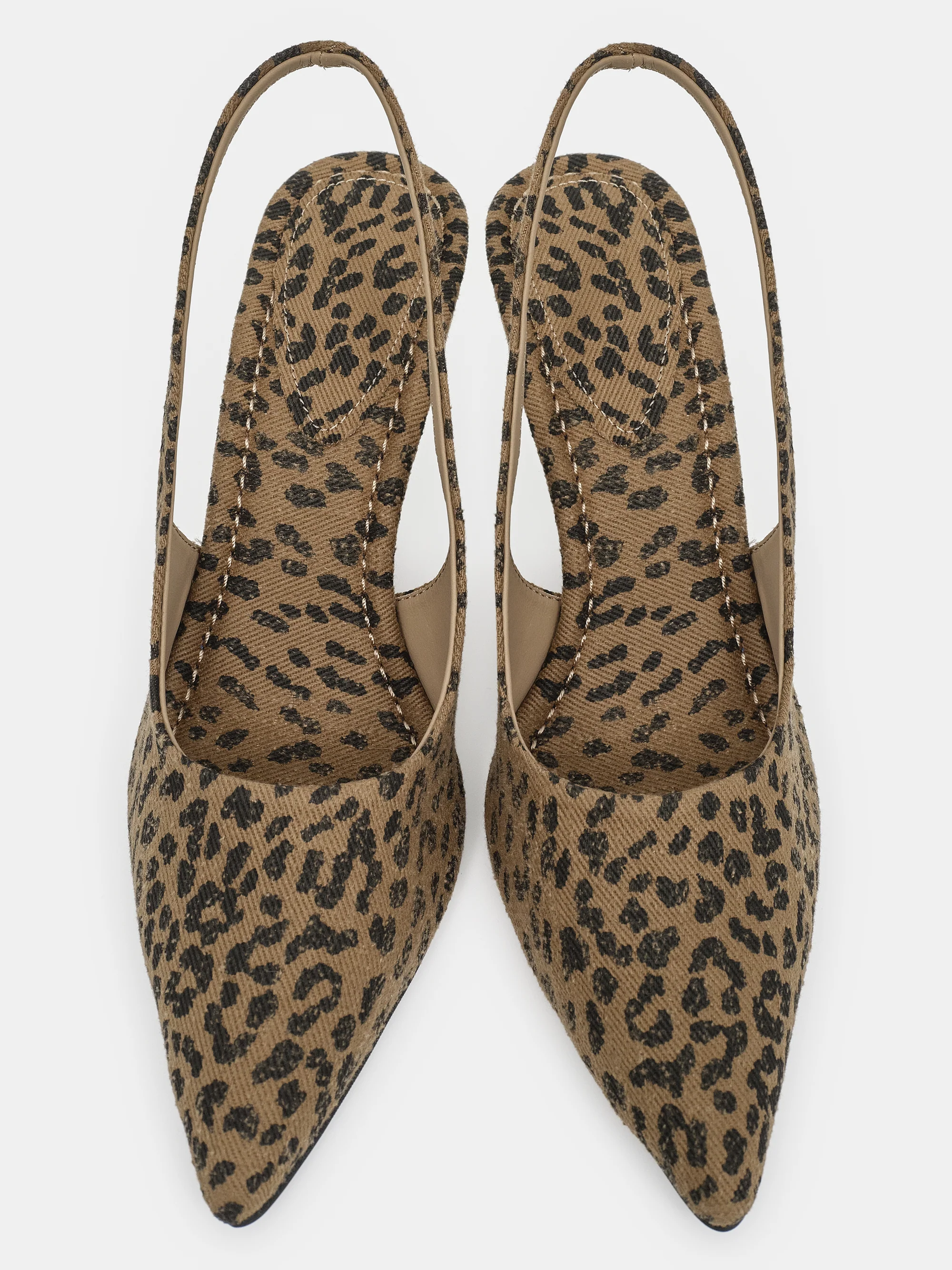 Slingback Wedge Heels, Leopard - Image 2