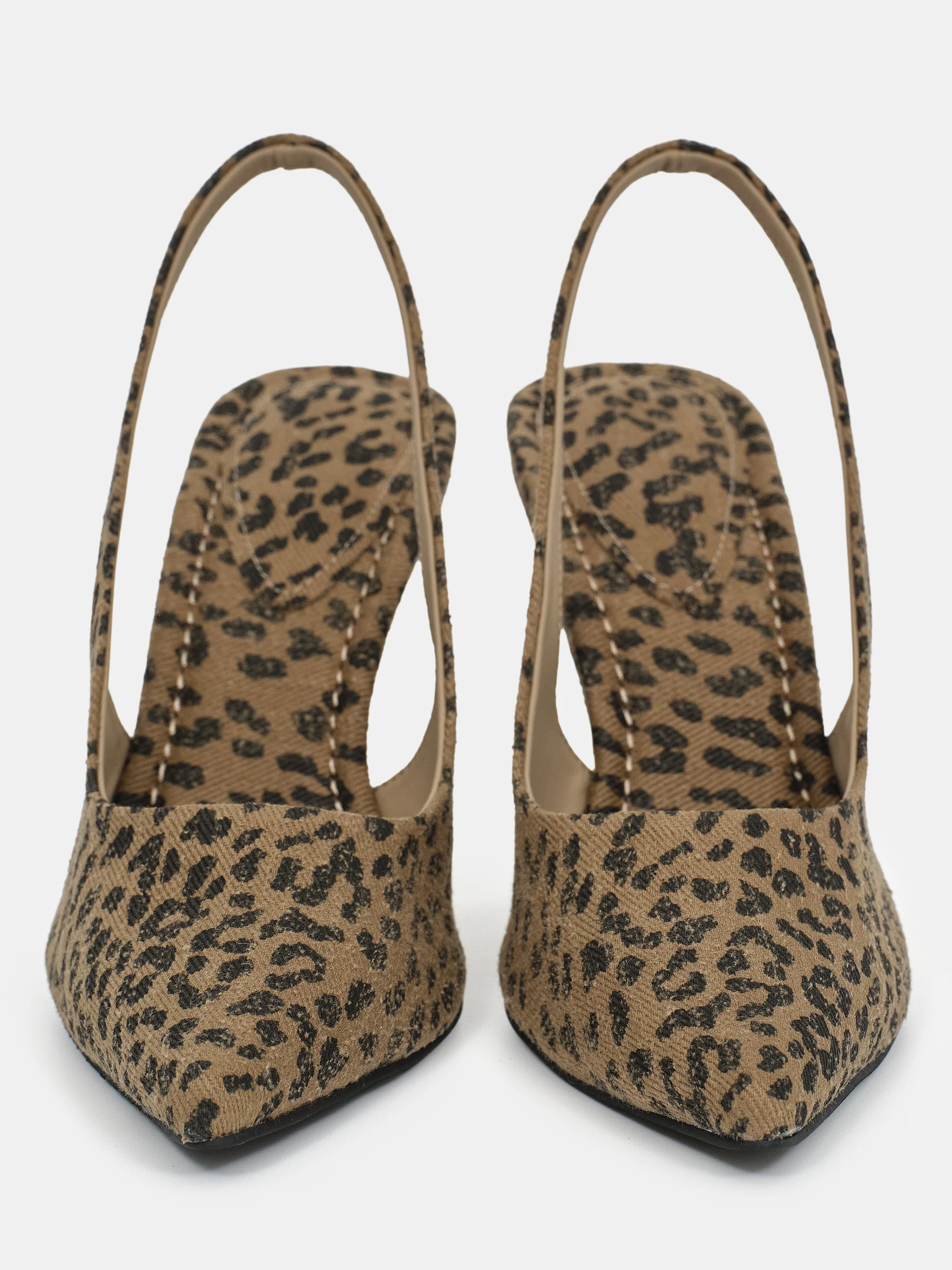 Slingback Wedge Heels, Leopard - Image 3