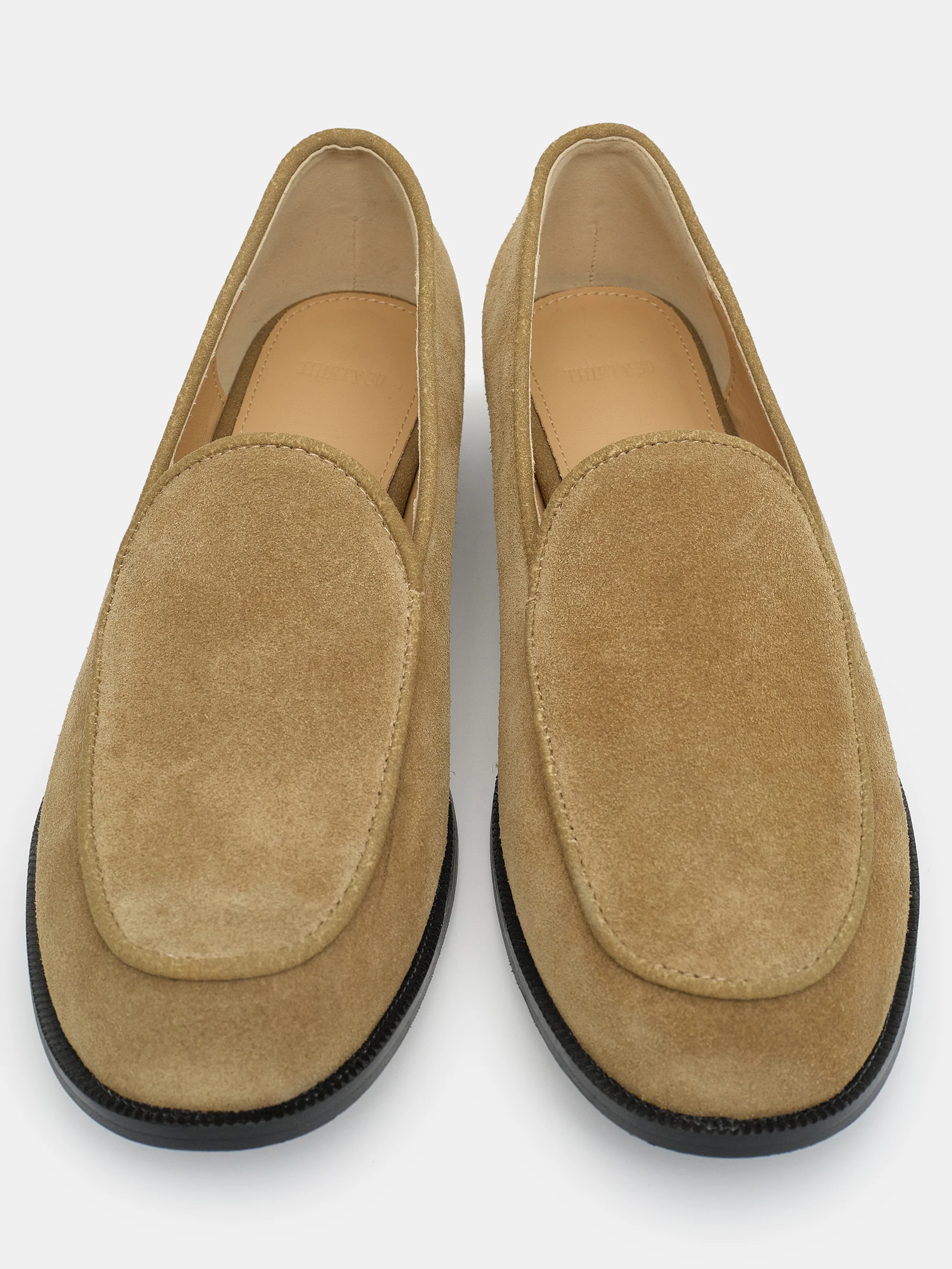 Soft Suede Loafers, Camel - Image 4