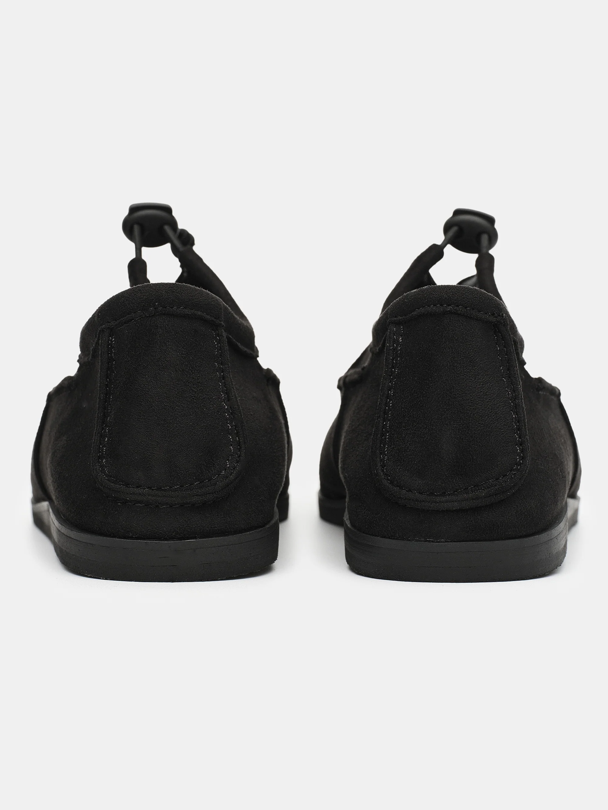 Square Toe Moccasin, Black - Image 3