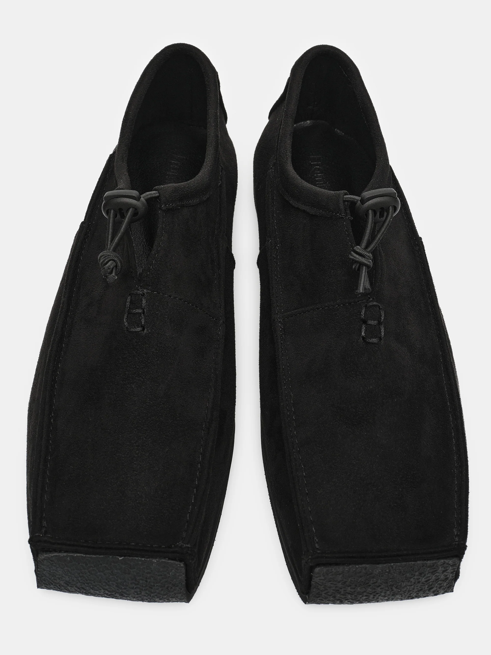 Square Toe Moccasin, Black - Image 4