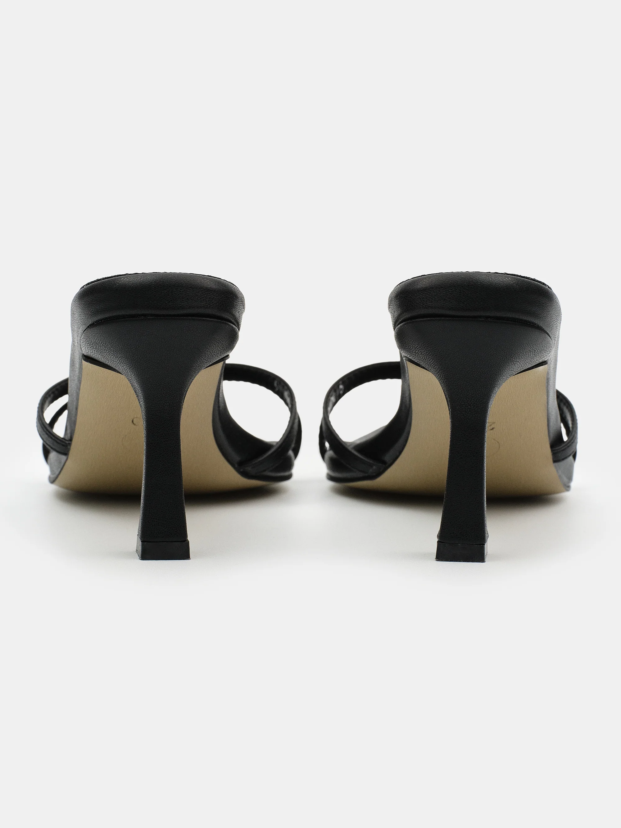 Stiletto Heeled Mules, Black - Image 4