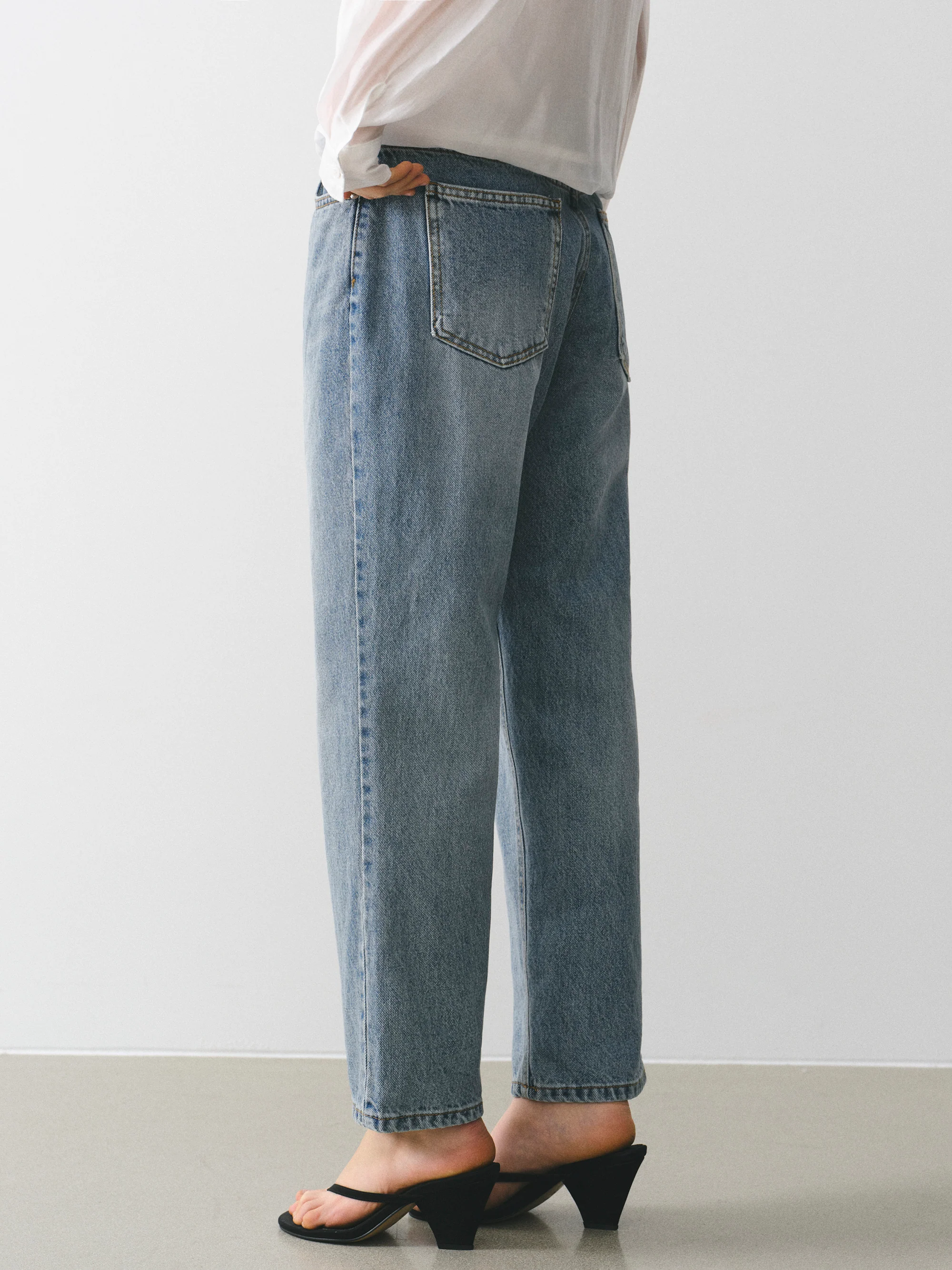 Stovepipe Jeans, Blue