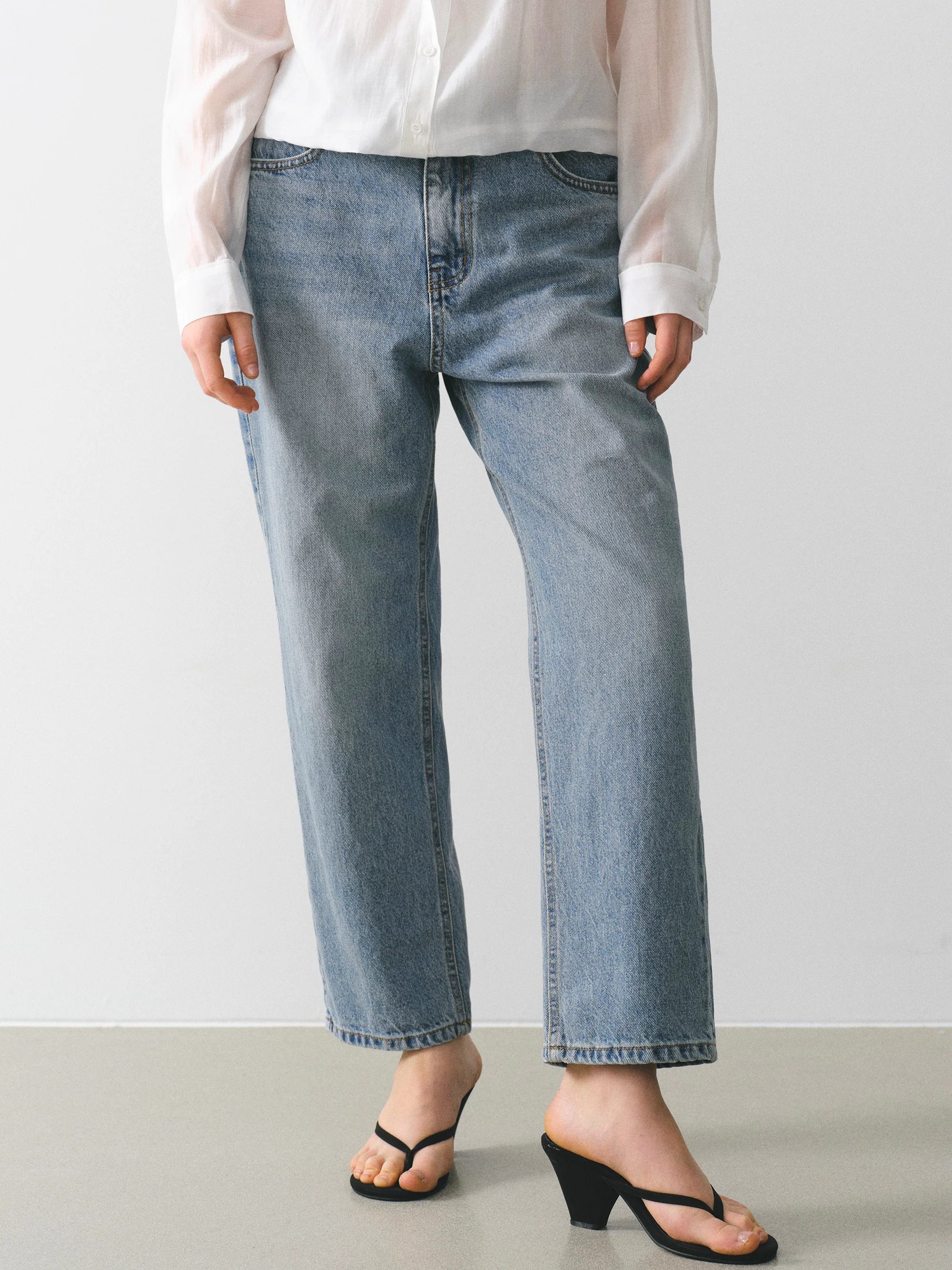 Stovepipe Jeans, Blue - Image 3