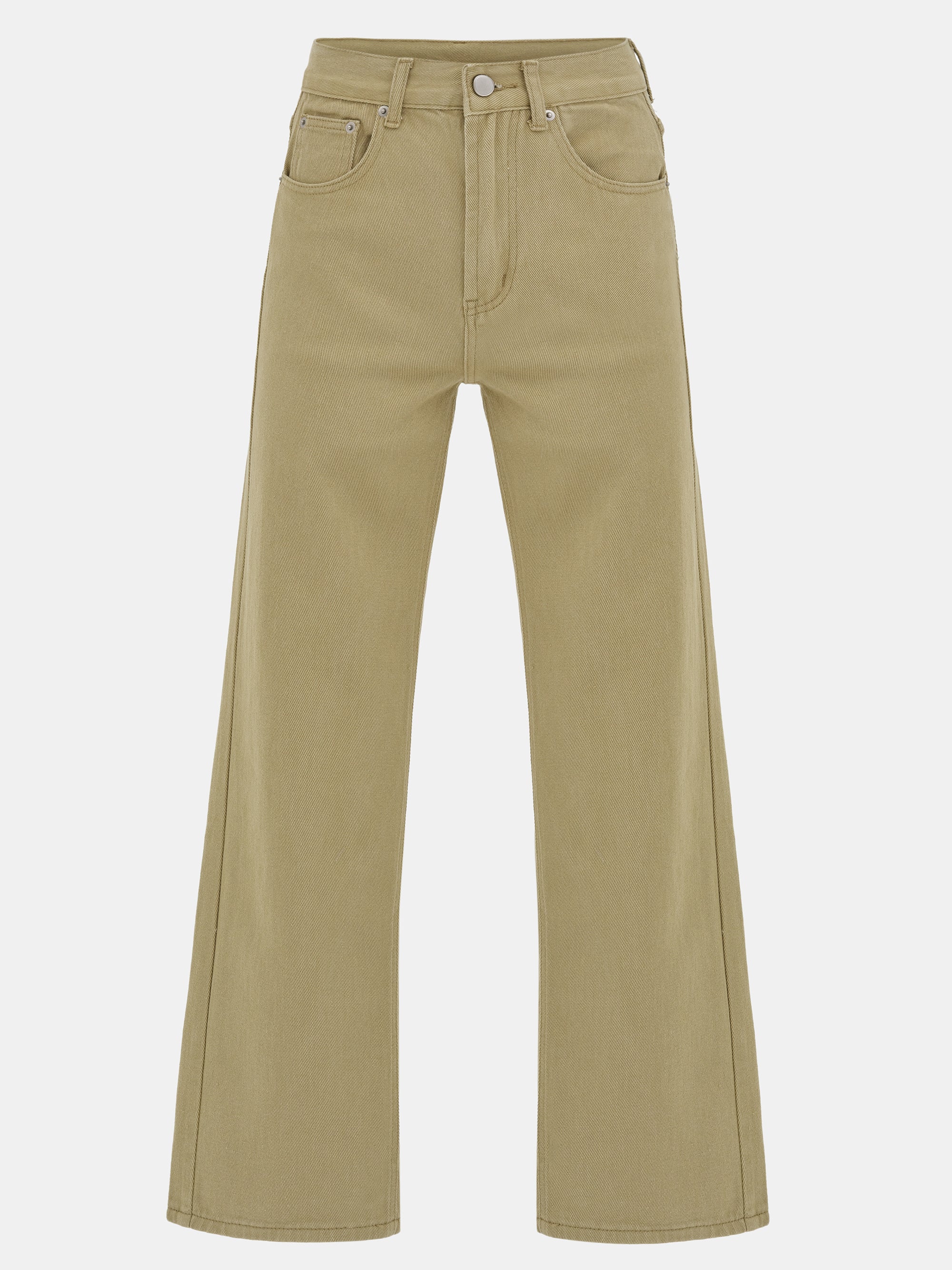 Straight Cotton Pants, Sand - Image 5