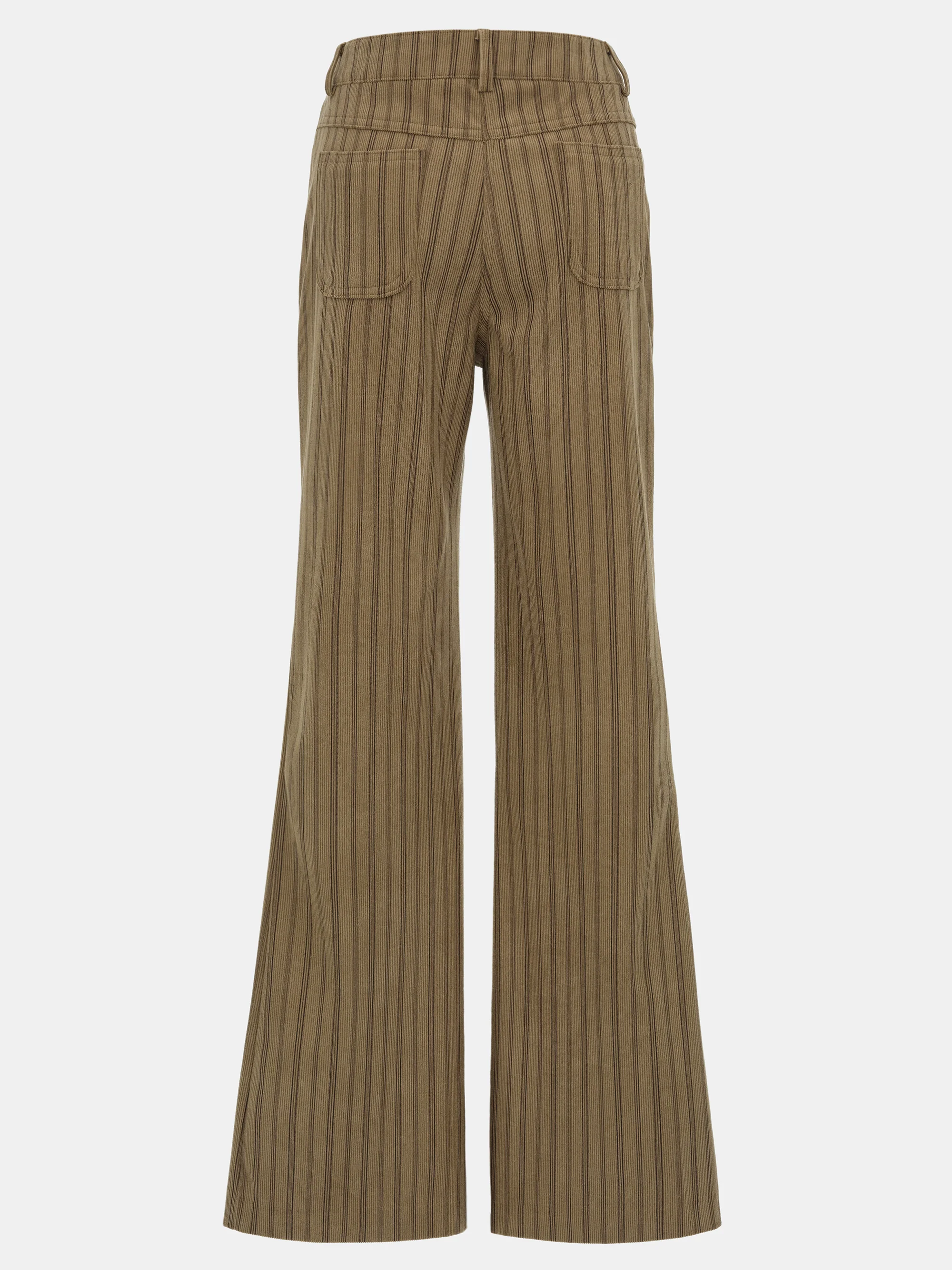 Striped Pocket Trousers, Brown - Image 6