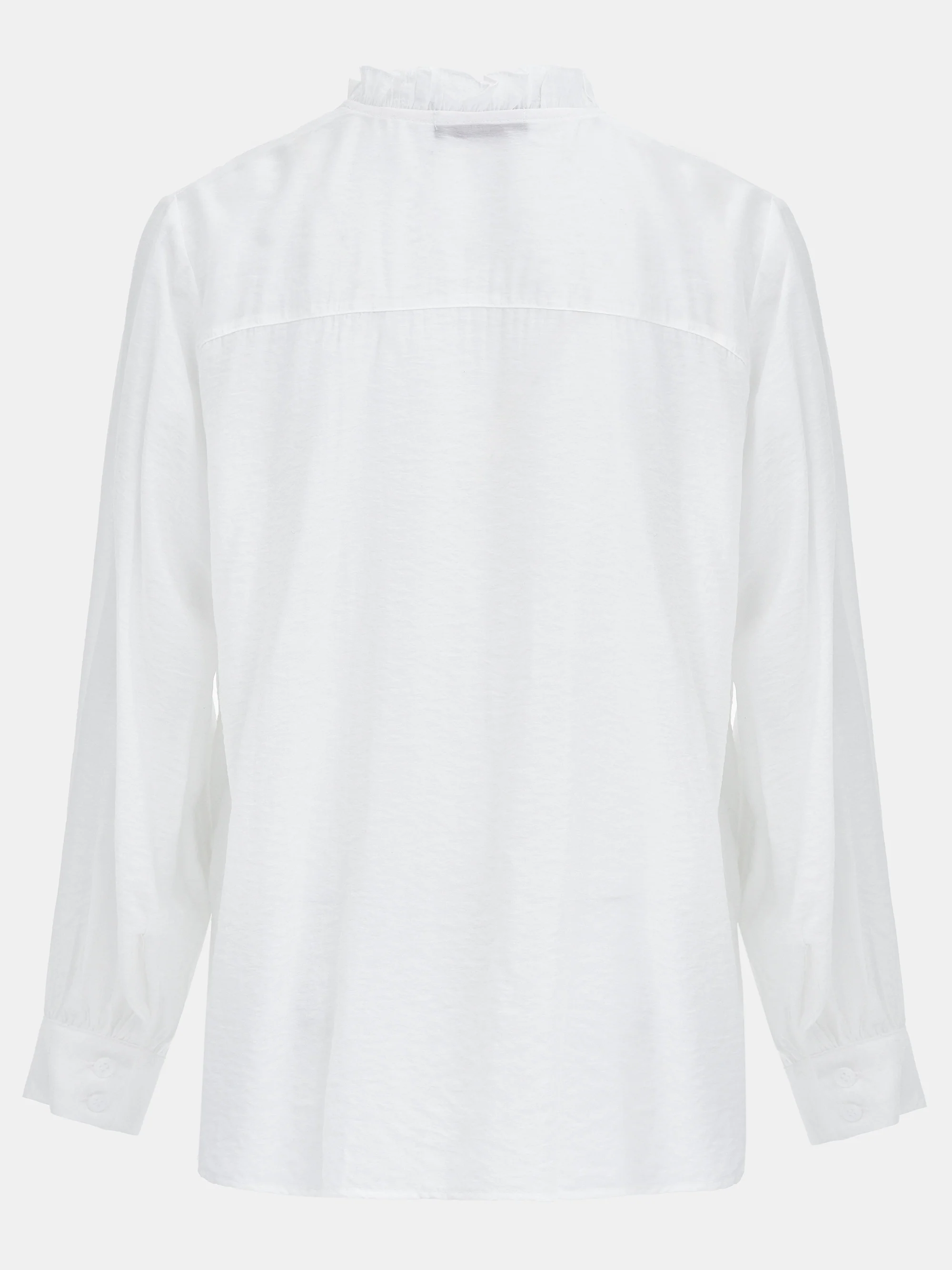 Striped Ruffle Shirt, Ivory - Image 3