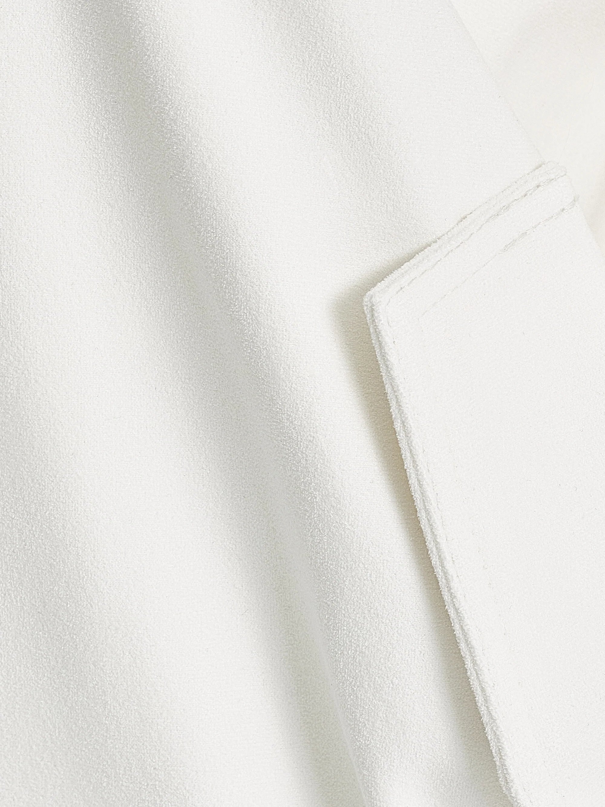 Suede-Effect Track Jacket, White - Image 8