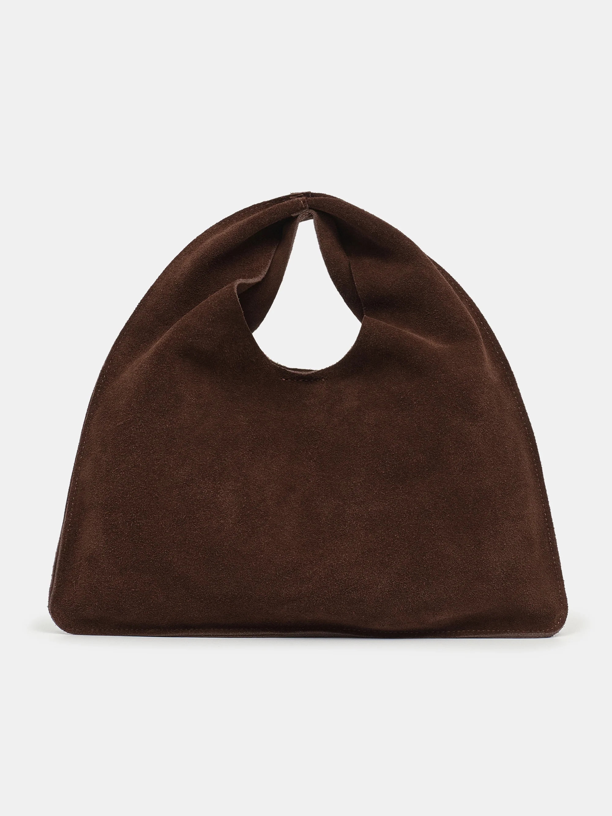 Suede Grab Bag, Chocolate