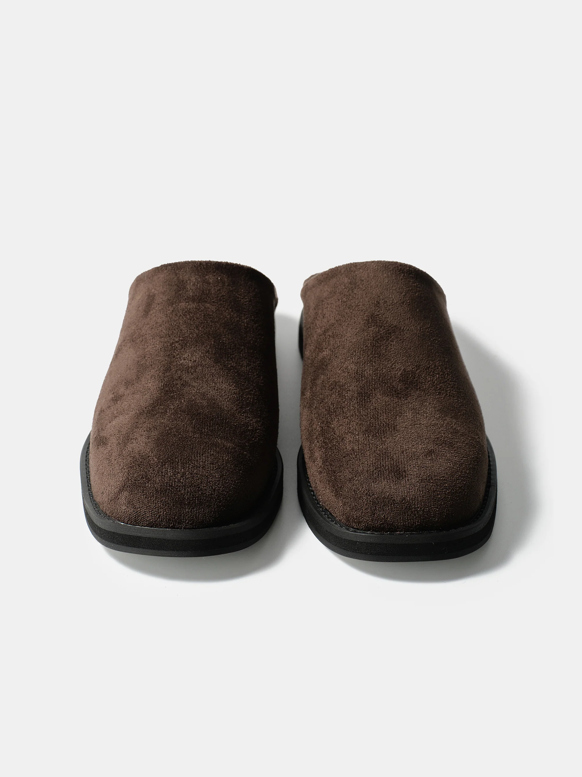Suede Mule Loafers, Brown - Image 3