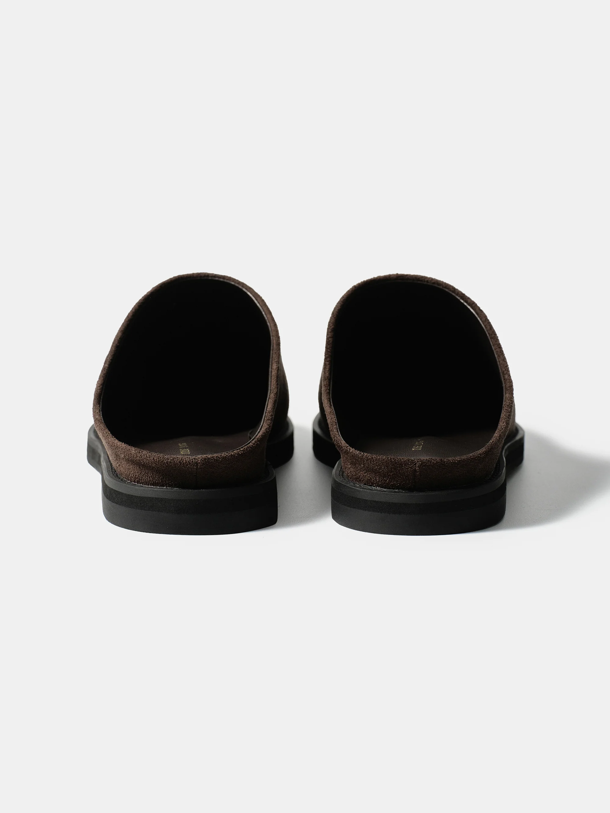 Suede Mule Loafers, Brown - Image 4