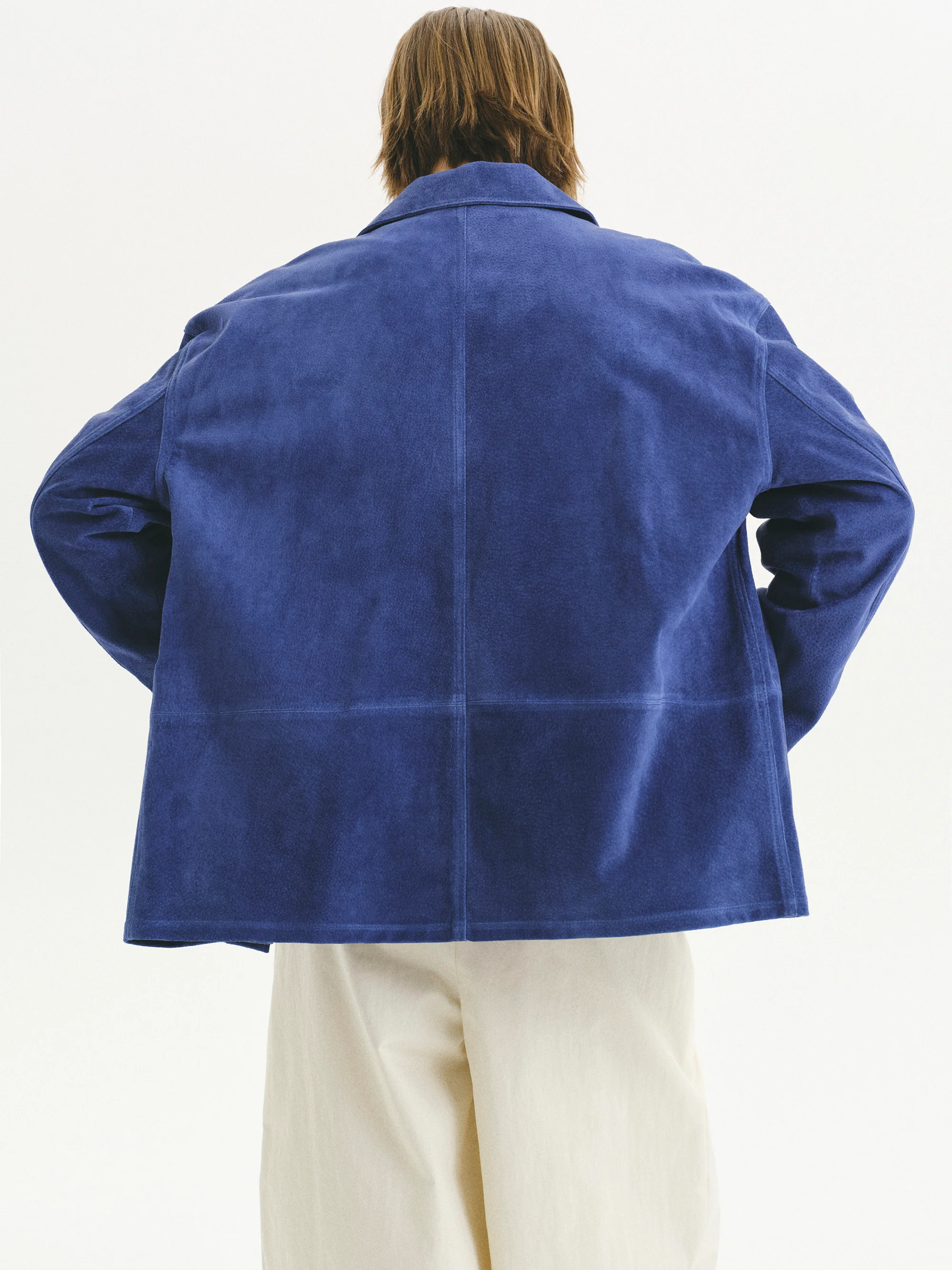 Suede Overshirt, Blue