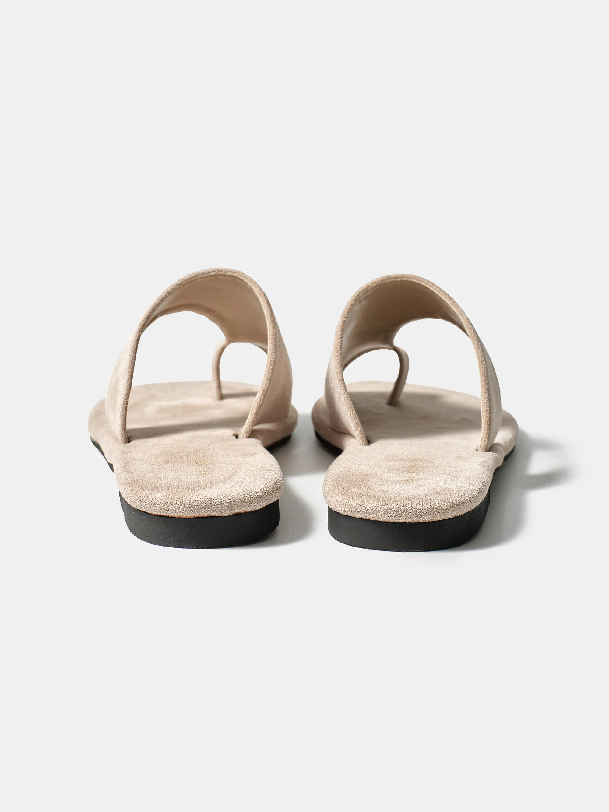 Suede Toe-Loop Sandals, Pink - Image 4
