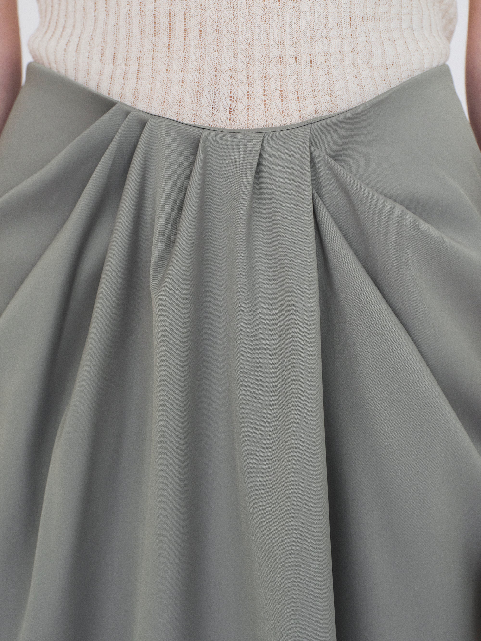 Tahoe Center-Drape Skirt, Graphite - Image 4