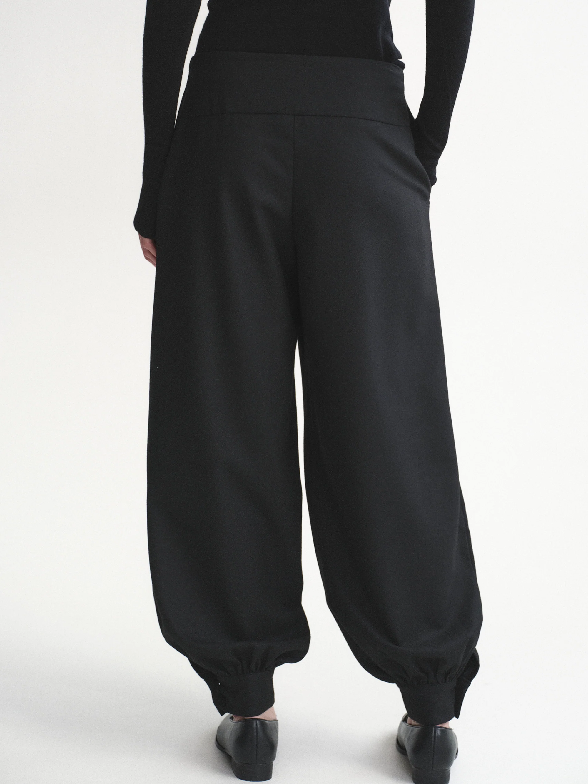 Tailored Balloon Pants, Black - Image 5