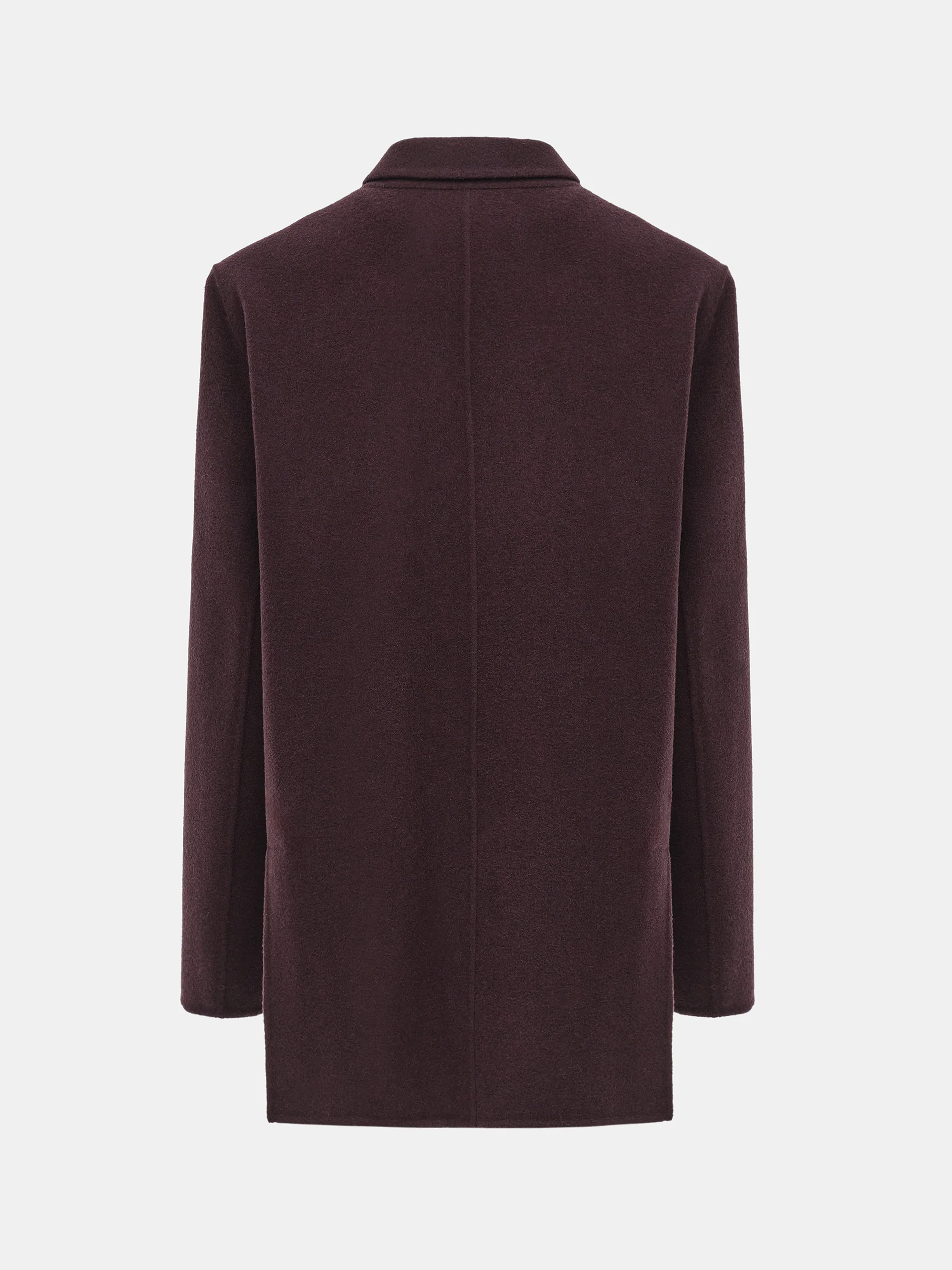 Tailored Wool Blazer, Wine - Image 6