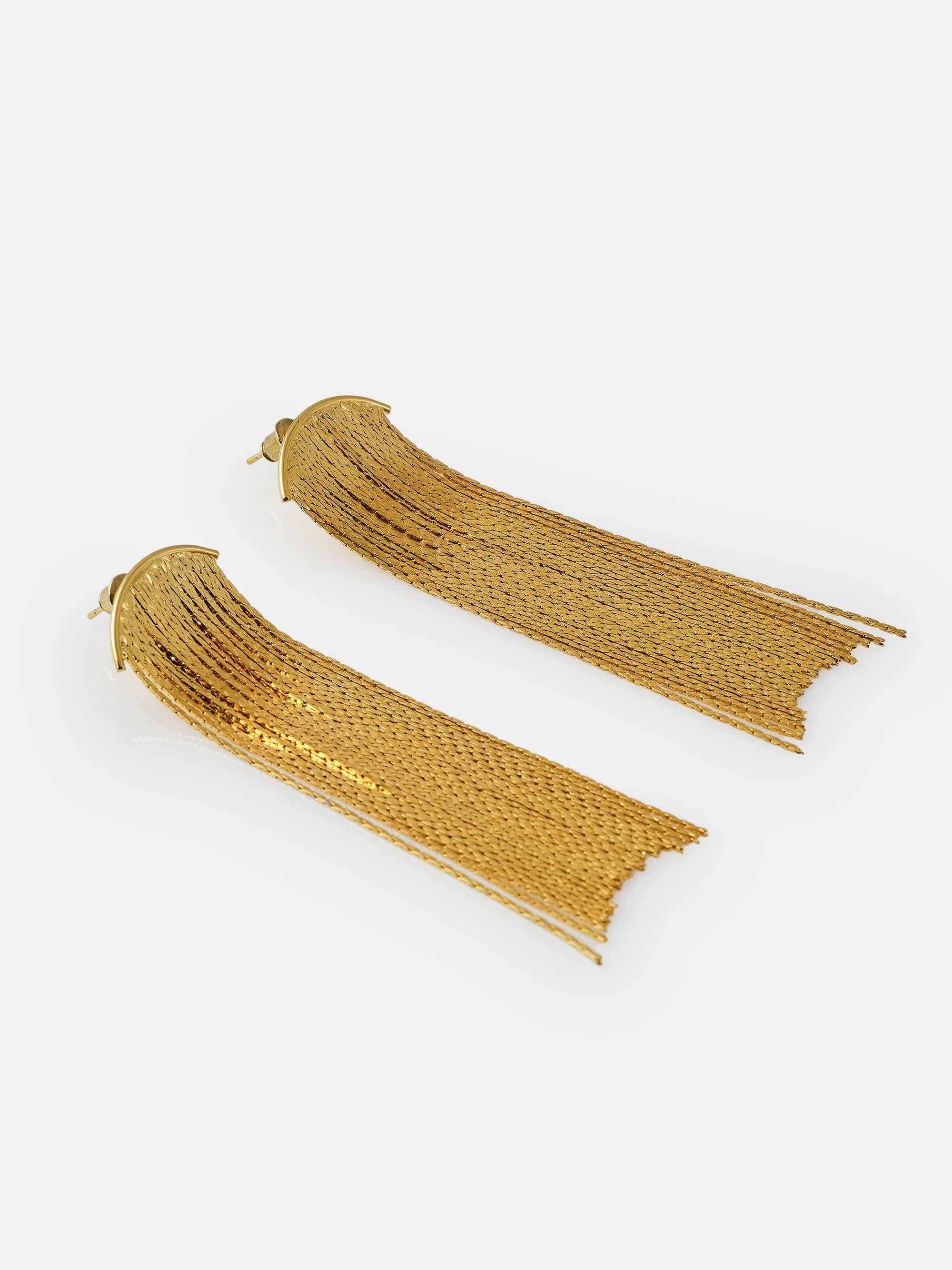 Tassel Drop Earrings, Gold