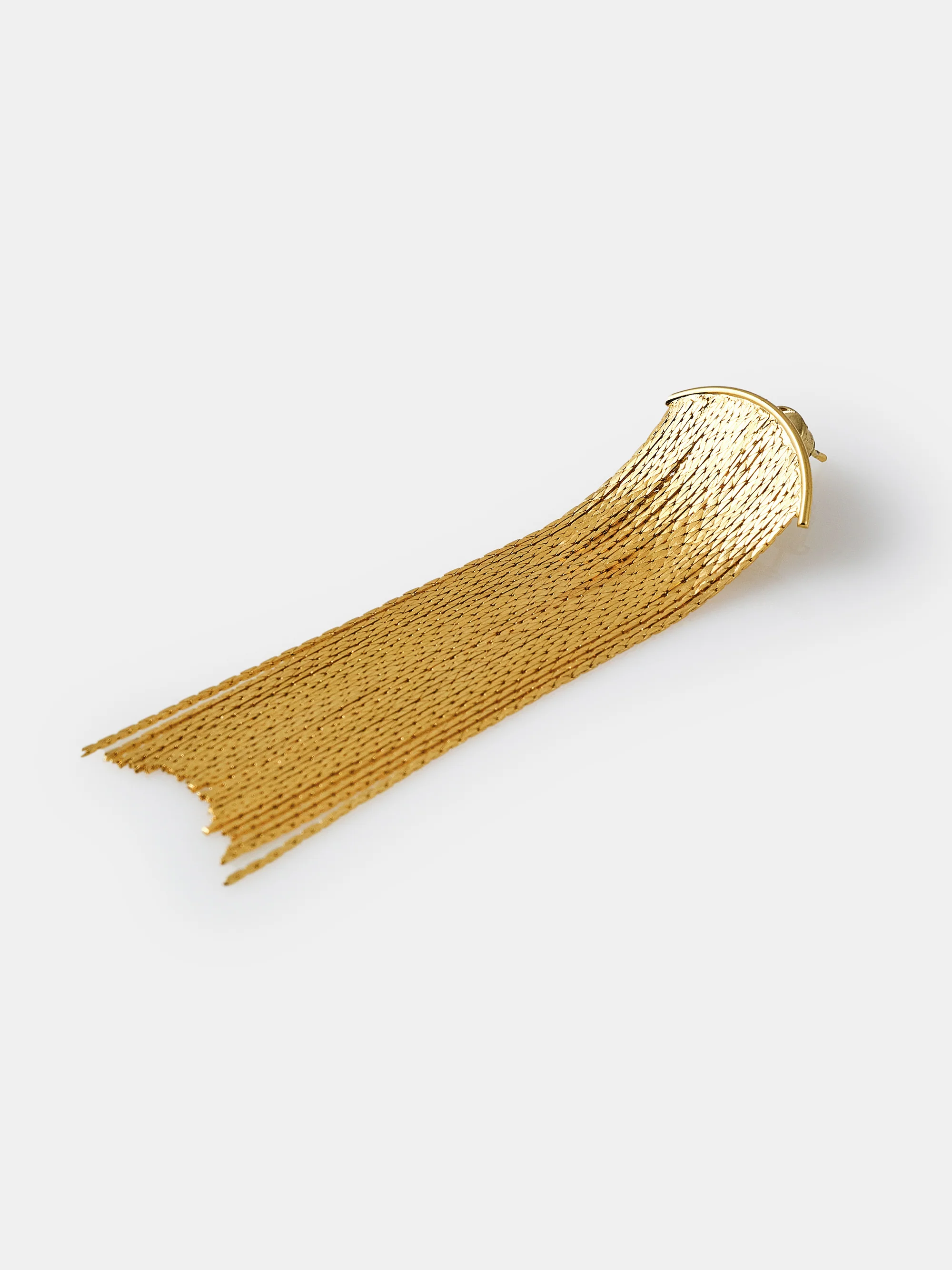 Tassel Drop Earrings, Gold - Image 2