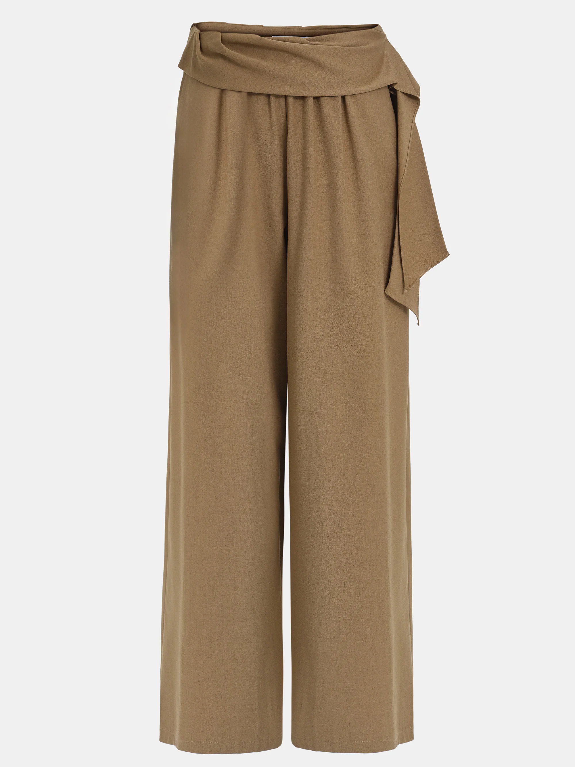 Tie-Waist Trousers, Brown - Image 5