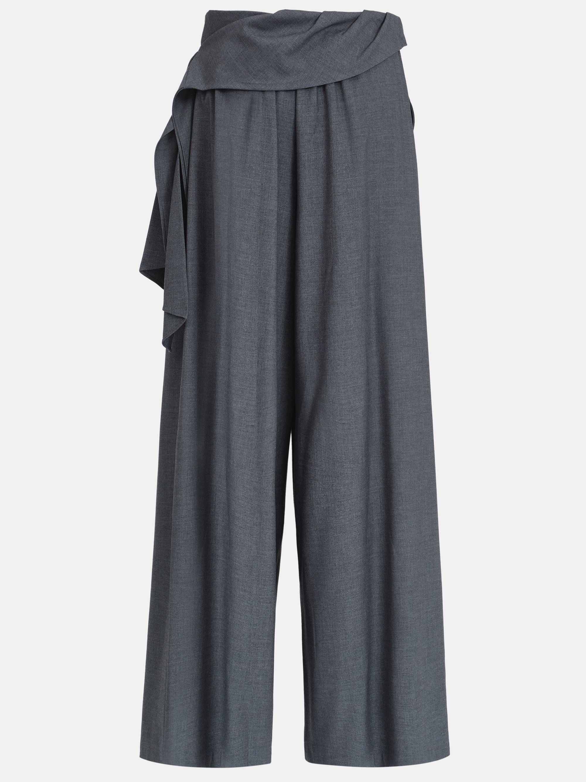 Tie-Waist Trousers, Grey - Image 7
