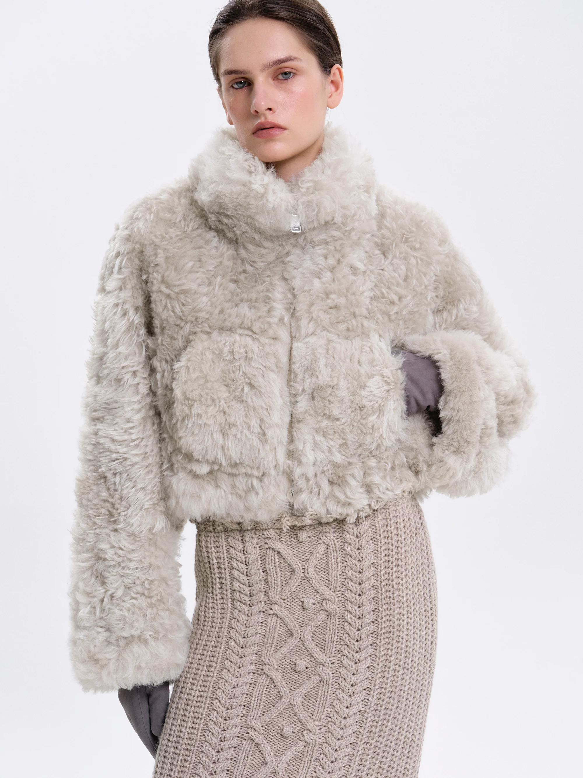 Toscana Fur Jacket, Champagne