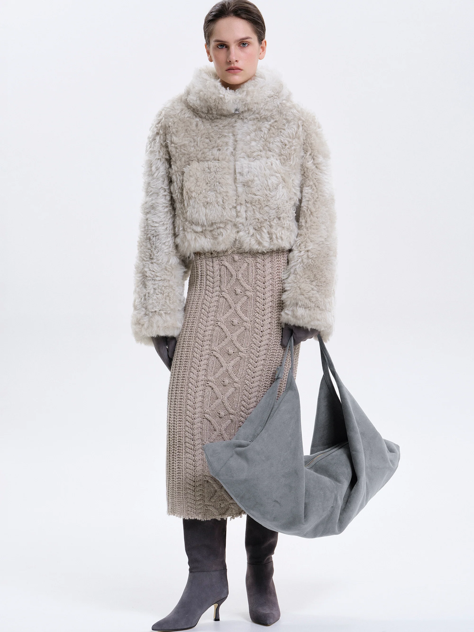 Toscana Fur Jacket, Champagne - Image 3