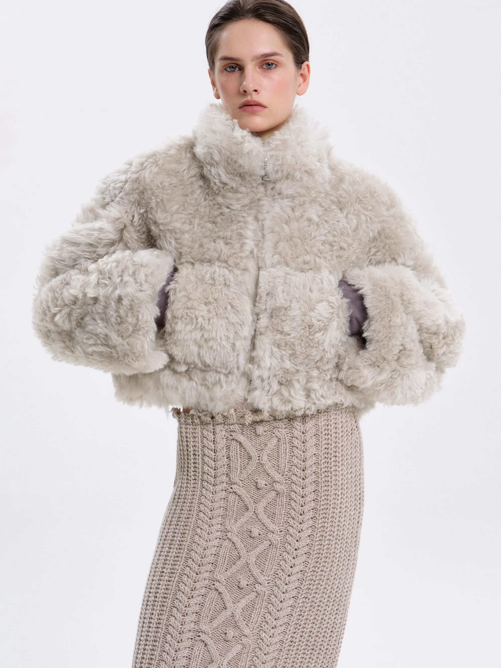 Toscana Fur Jacket, Champagne - Image 4