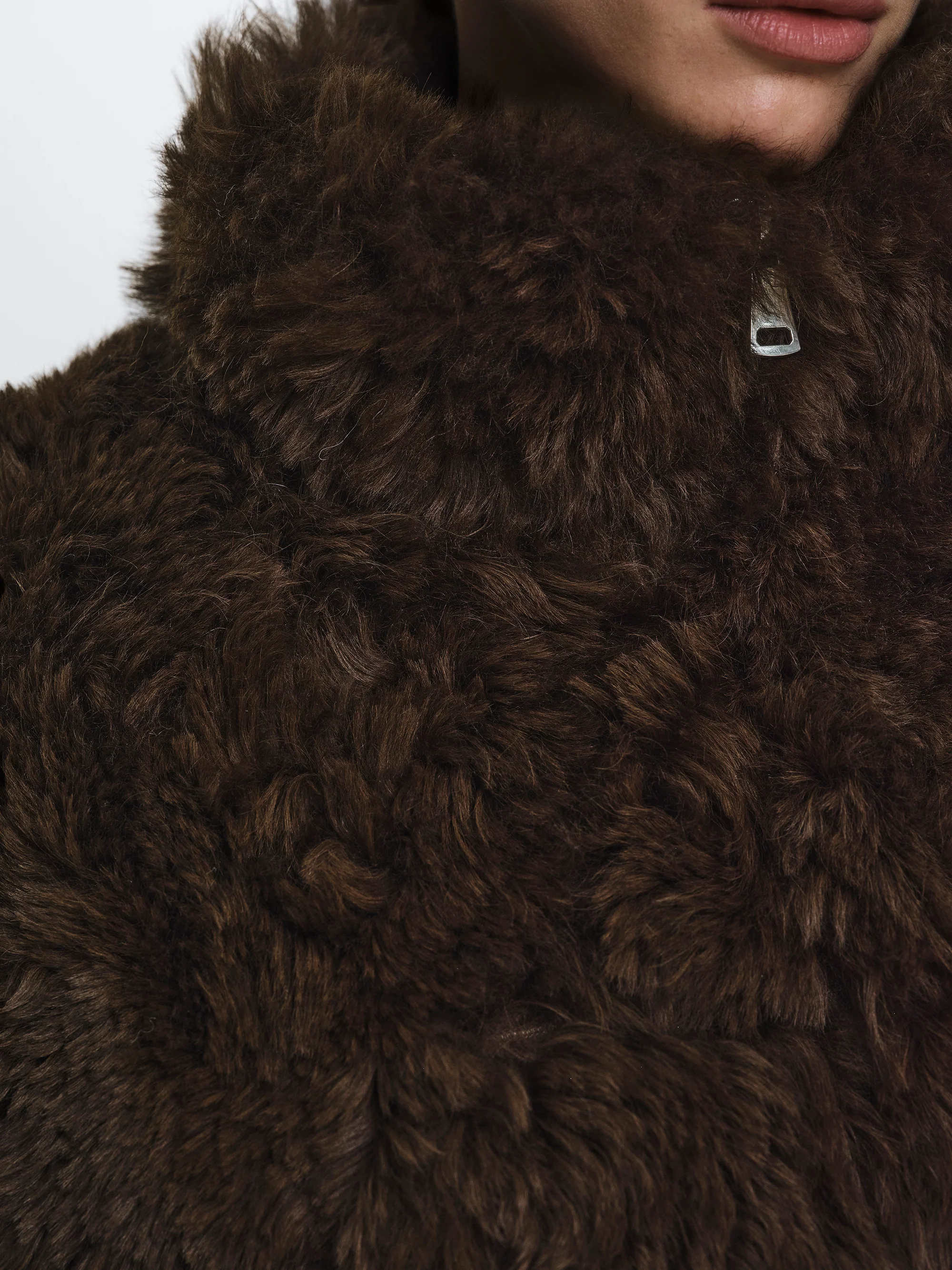 Toscana Fur Jacket, Chocolate - Image 3