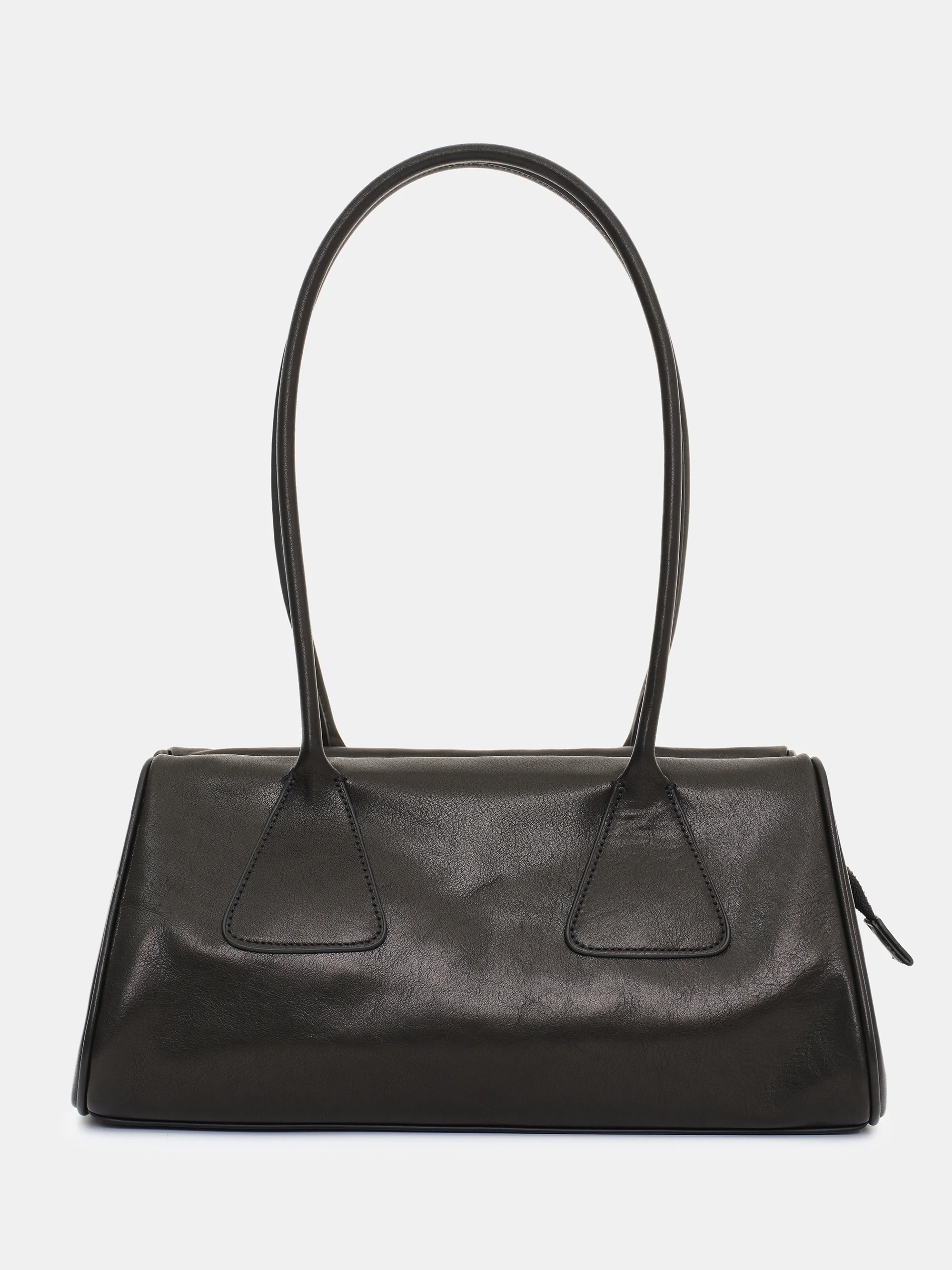 Triangular Boston Tote, Black - Image 3