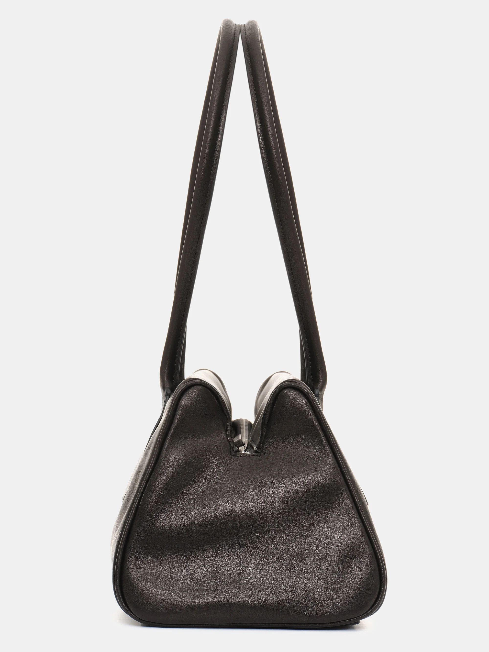 Triangular Boston Tote, Black - Image 4