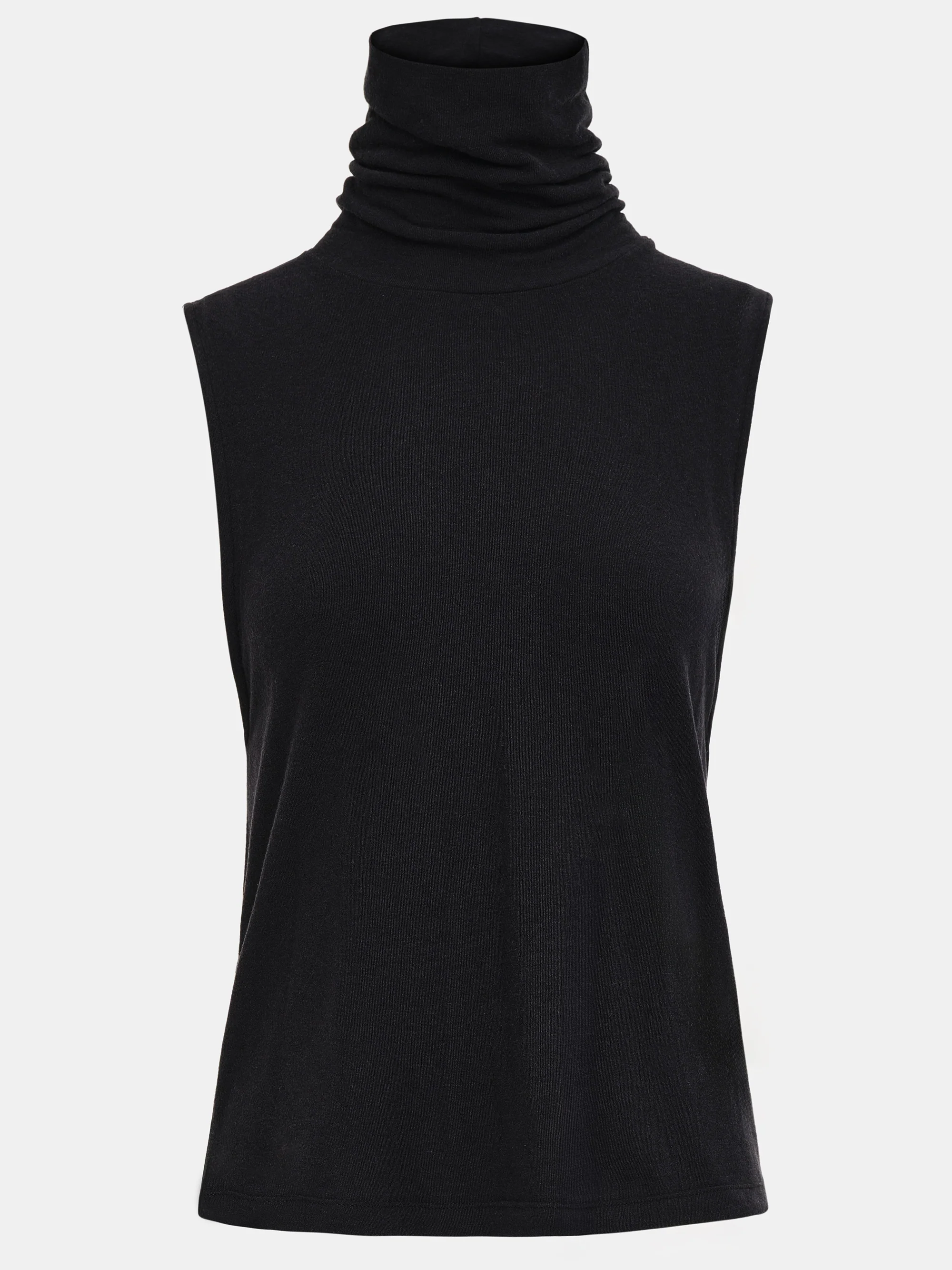 Twist Back Roll Neck Top, Black - Image 5