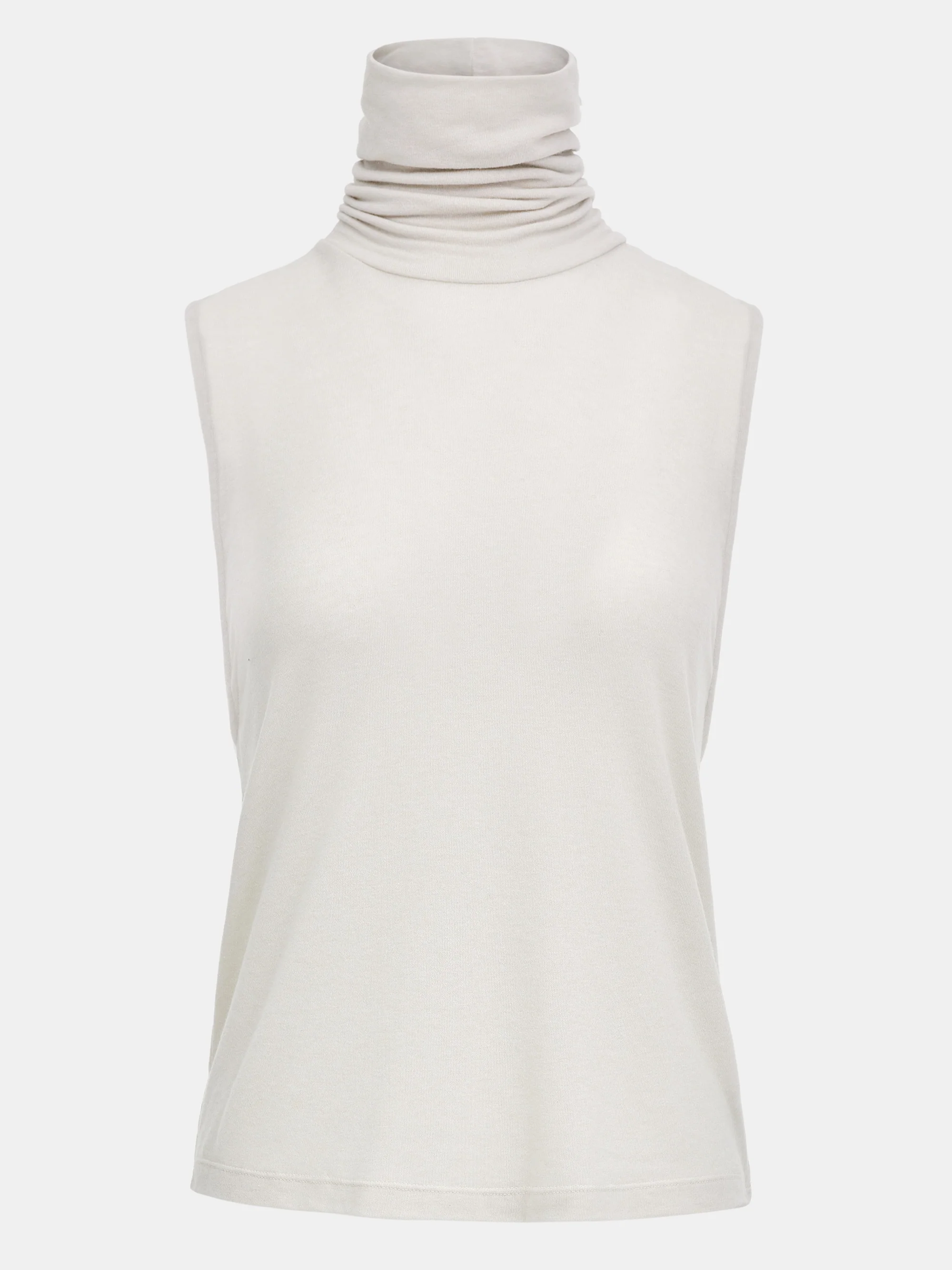 Twist Back Roll Neck Top, Ivory - Image 4