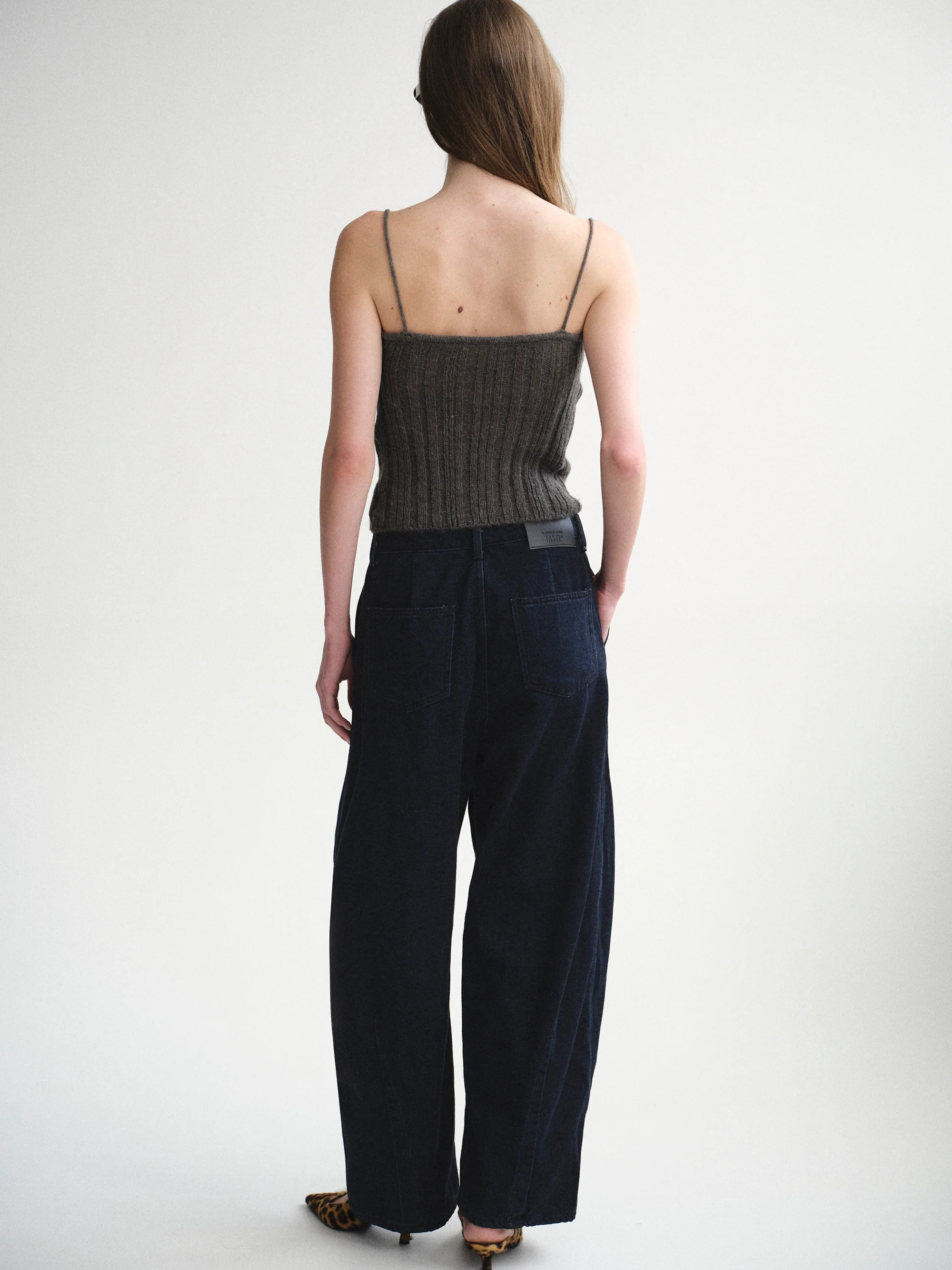Twist Knitted Top, Charcoal - Image 5