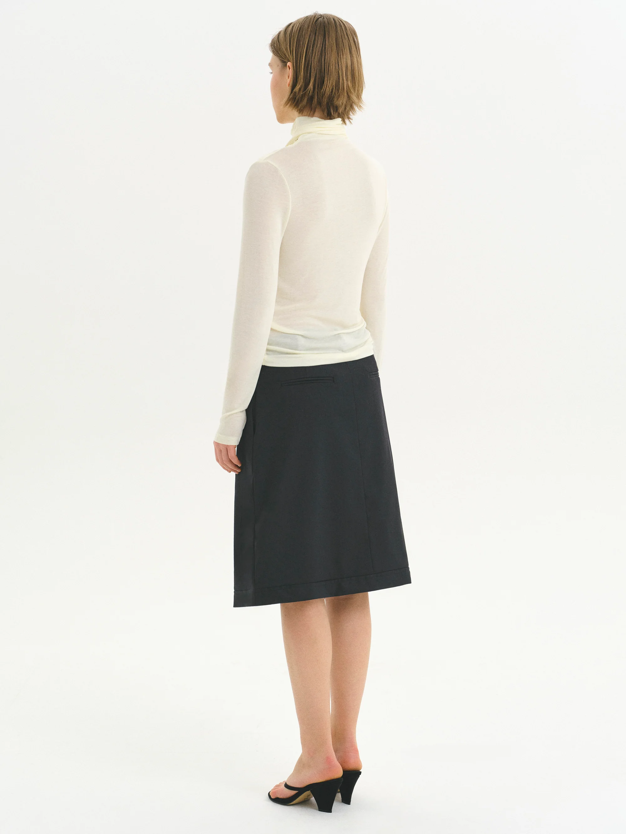Upside-Down Skirt, Black - Image 3