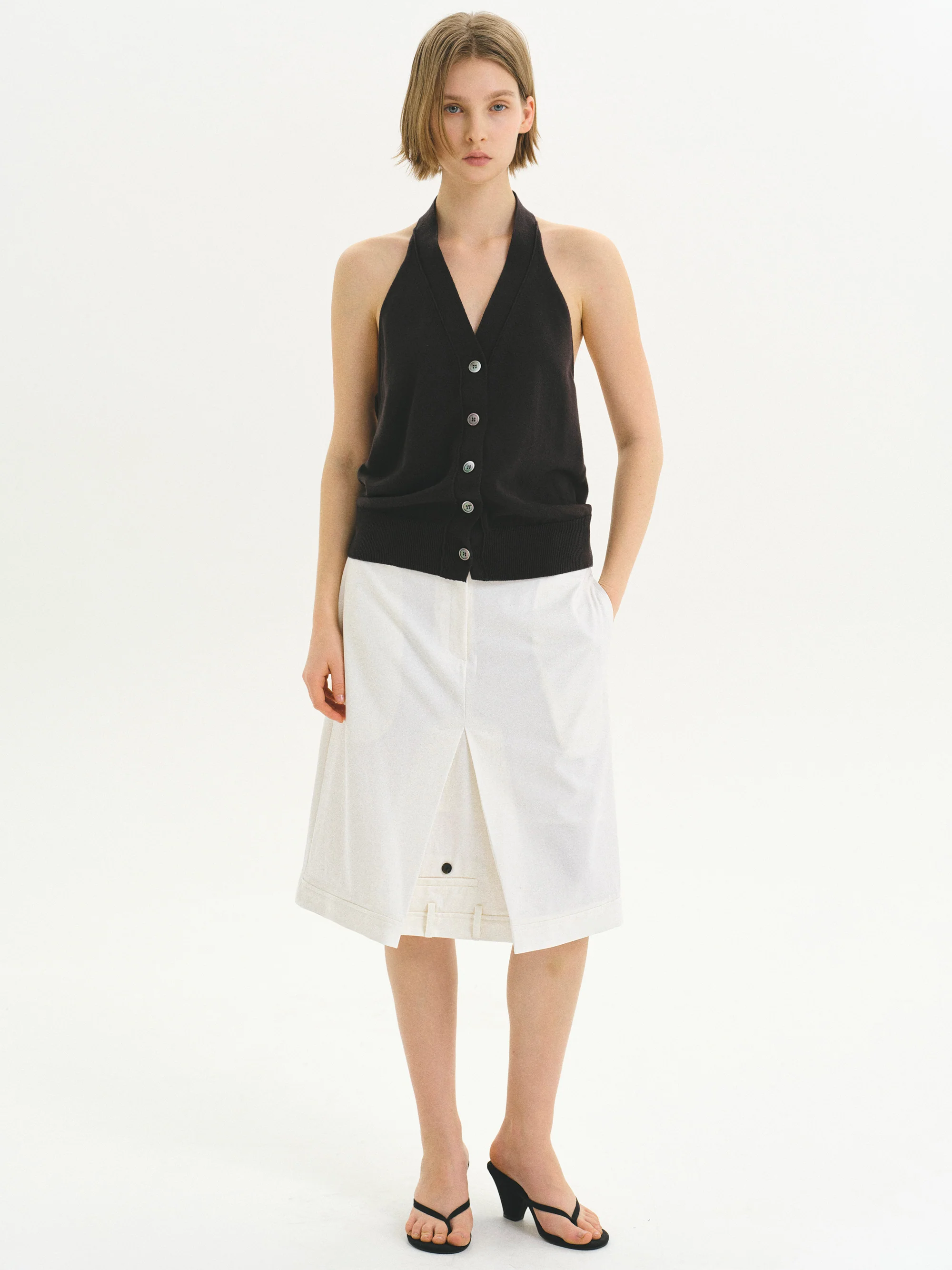 Upside-Down Skirt, Ivory - Image 2