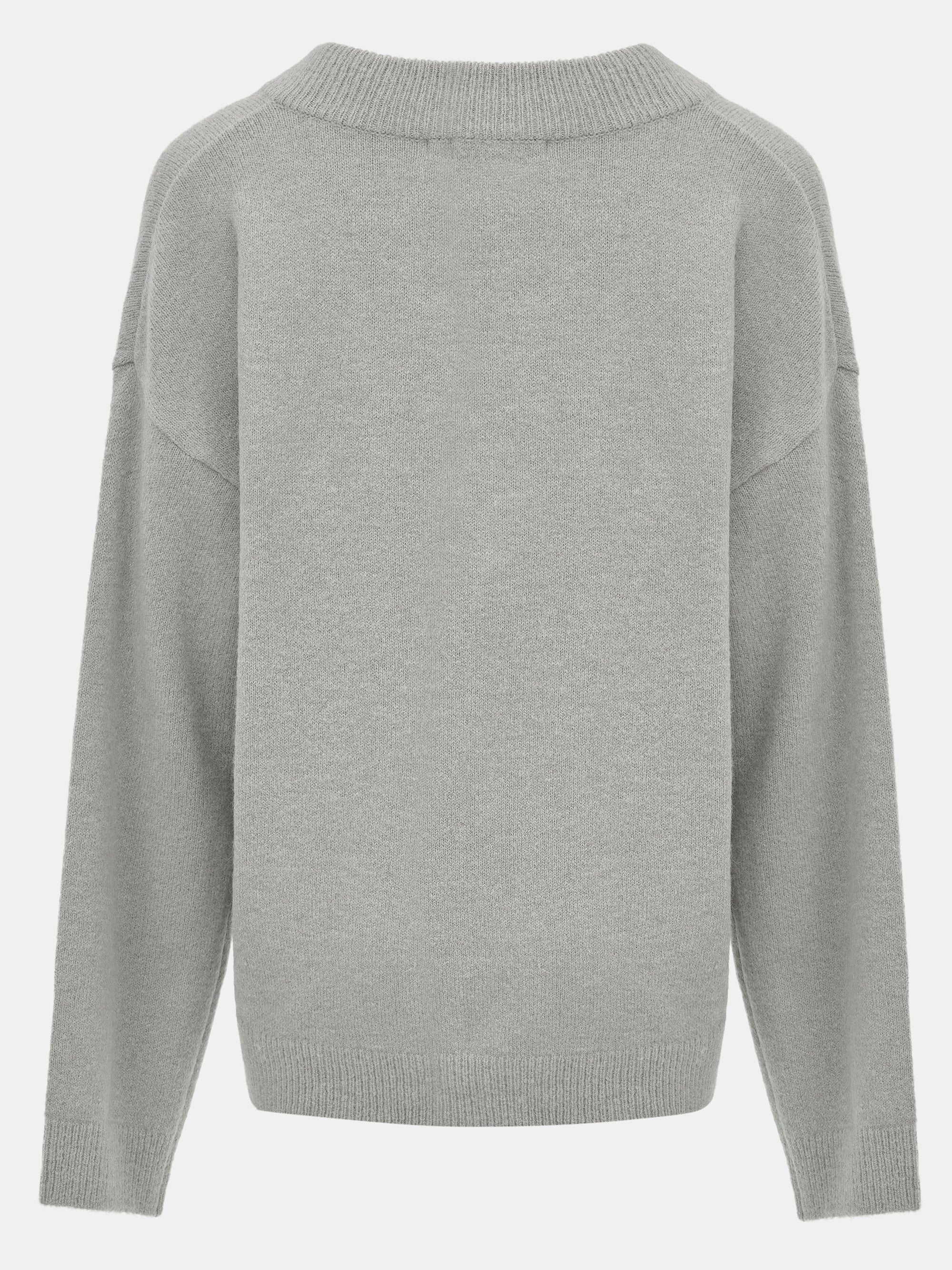 V-Neck Pullover, Grey - Image 5