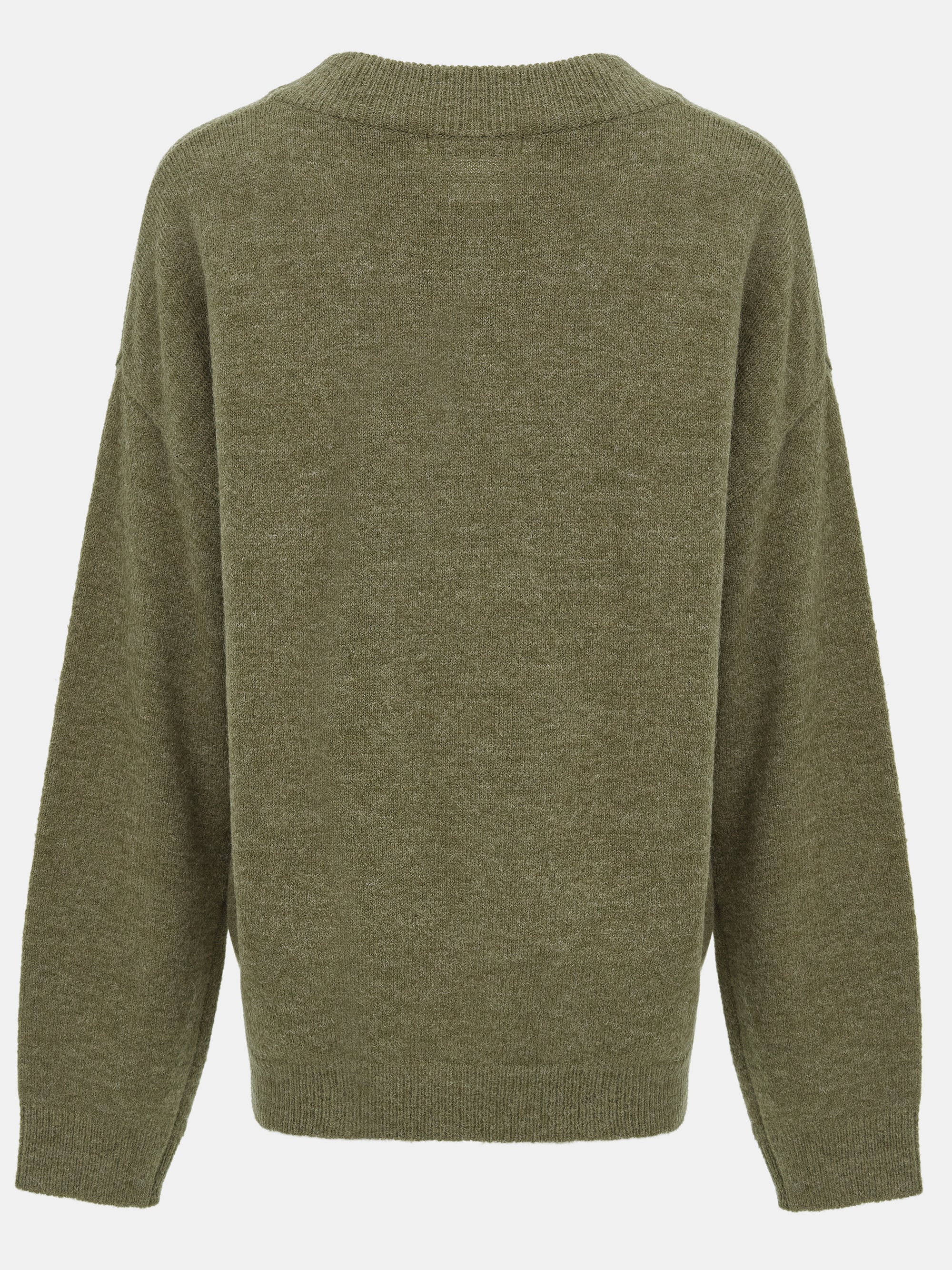 V-Neck Pullover, Olive - Image 6