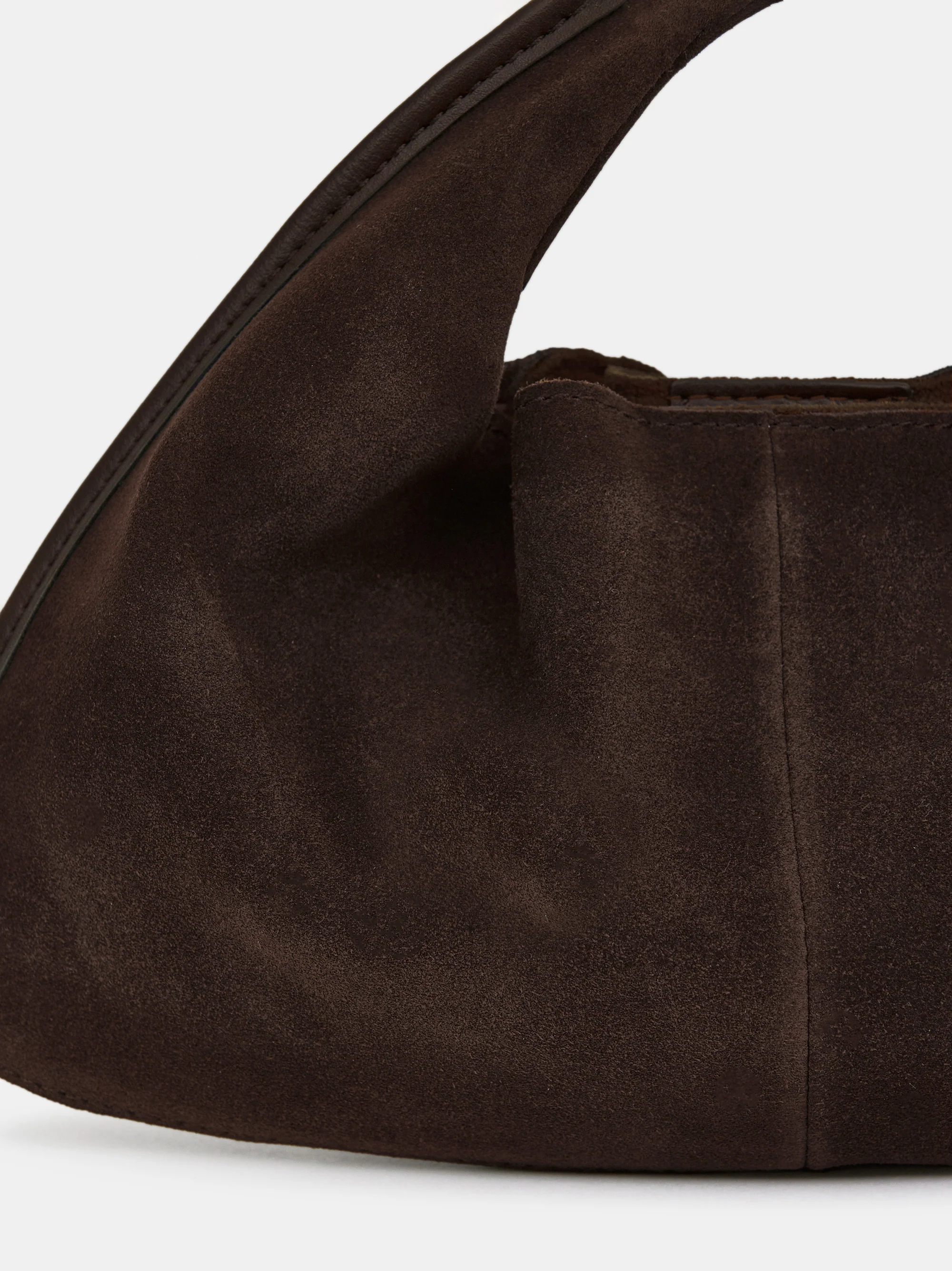 Vida Suede Mini Tote Bag, Cocoa - Image 5