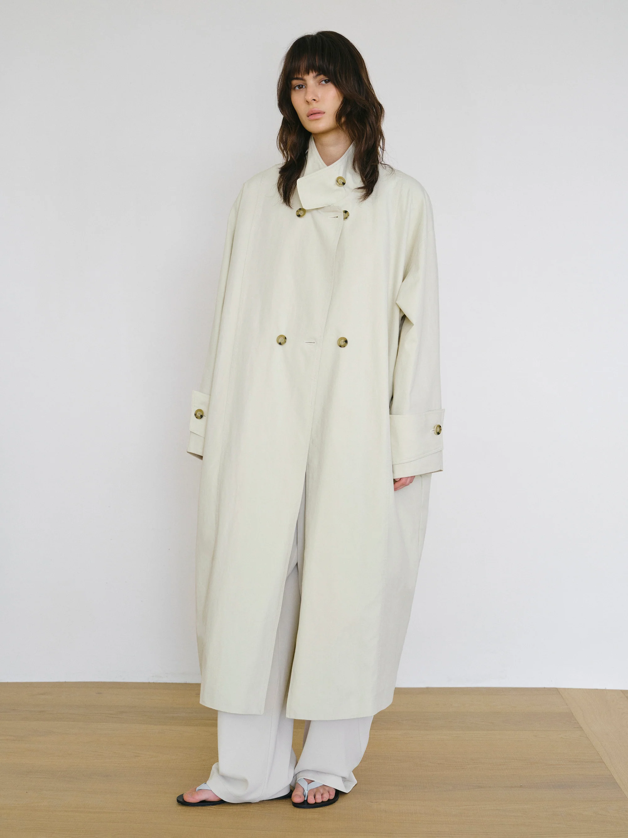 Voluminous Car Coat, Beige