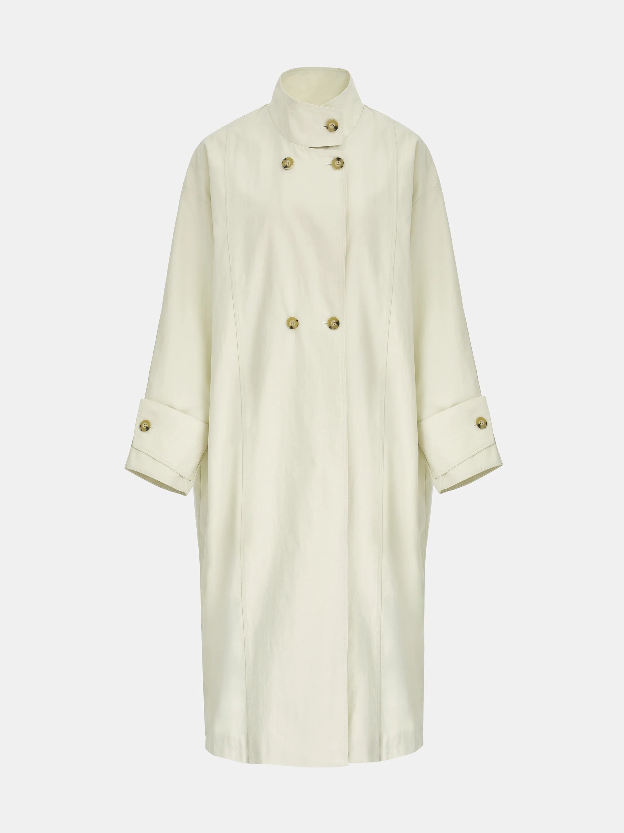 Voluminous Car Coat, Beige - Image 5