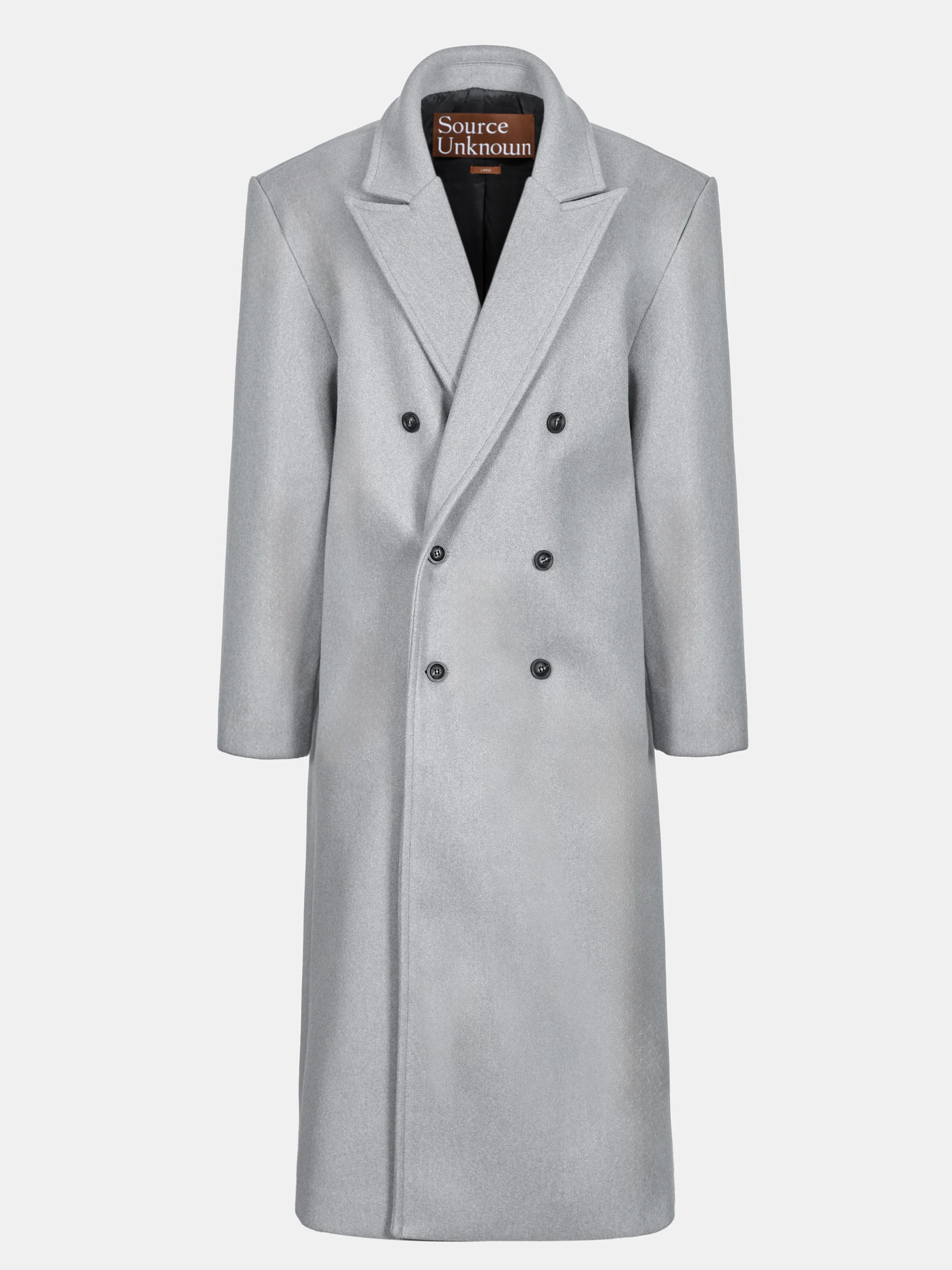 Wallis Oversized Grandpa Coat, Warm Grey - Image 6