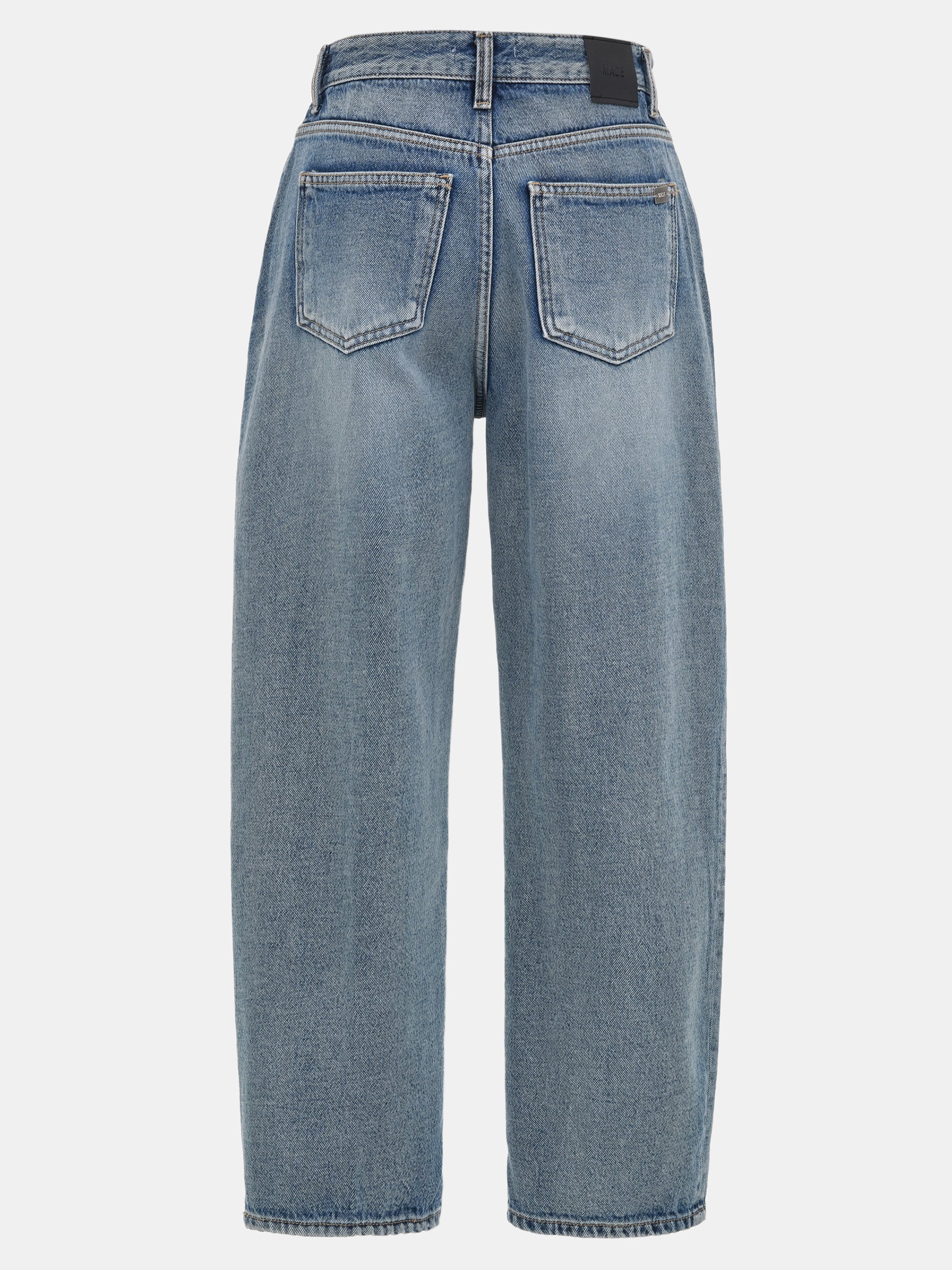 Washed Mom Fit Jeans, Blue - Image 6